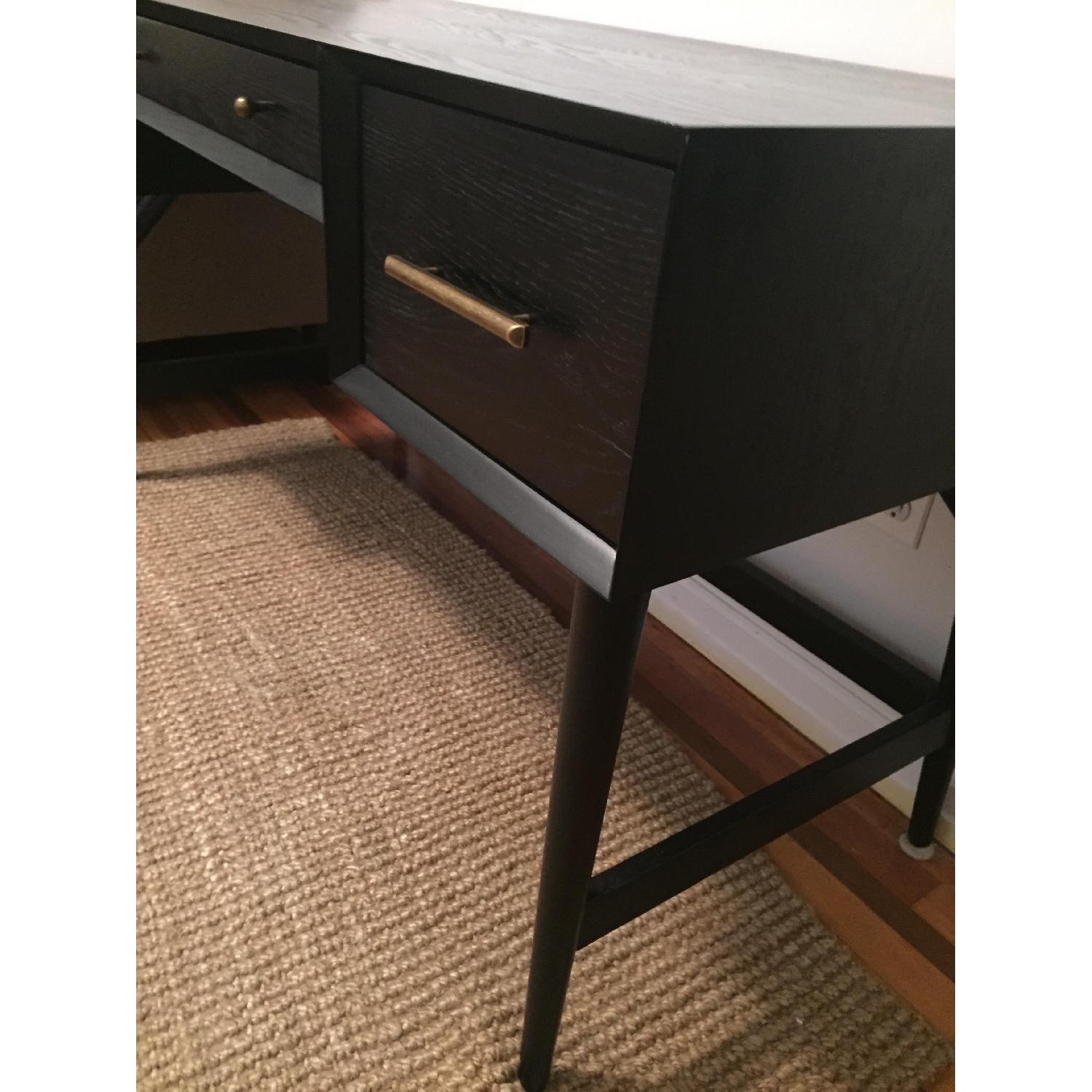 West Elm Mid-Century Desk in Black - image-3