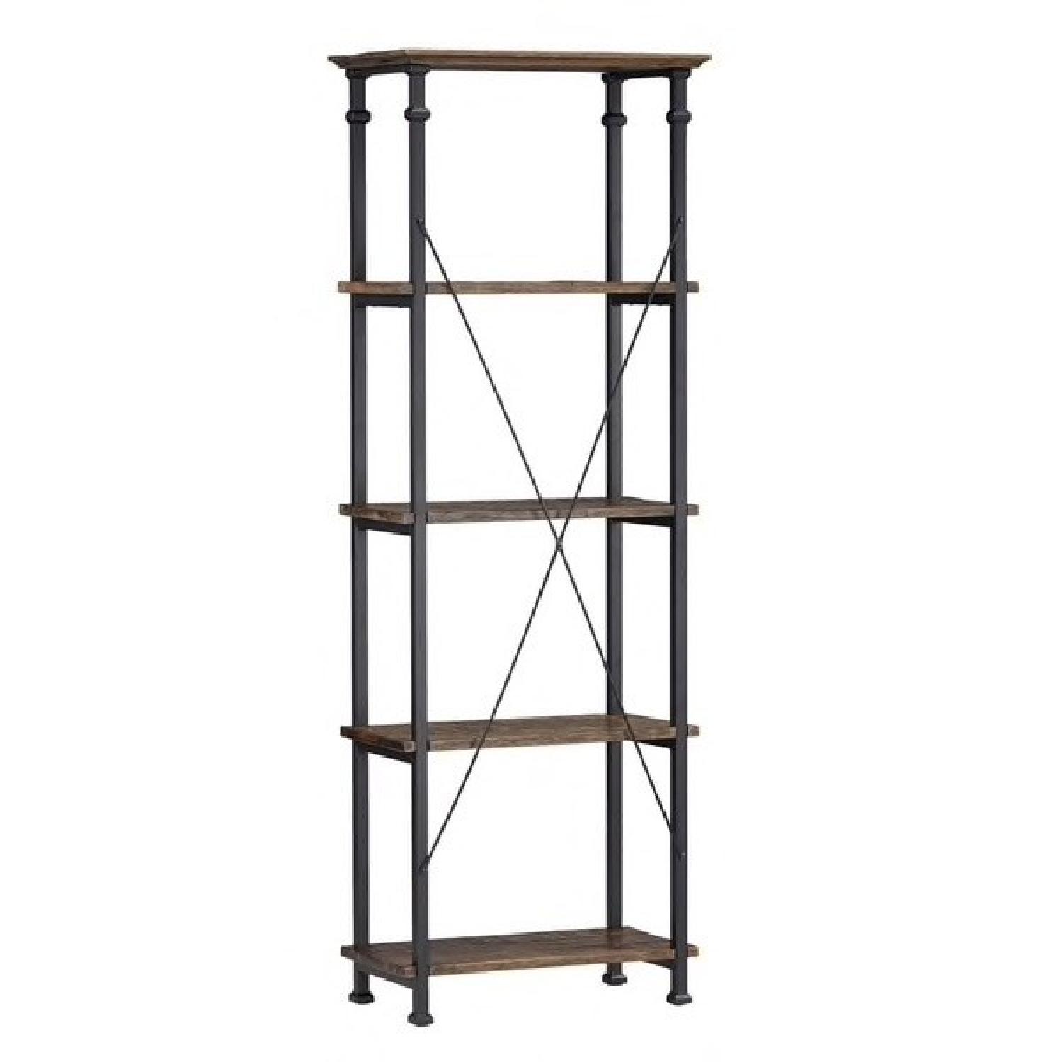 Tribecca Home Myra Vintage Industrial Modern Rustic Bookcase - image-0