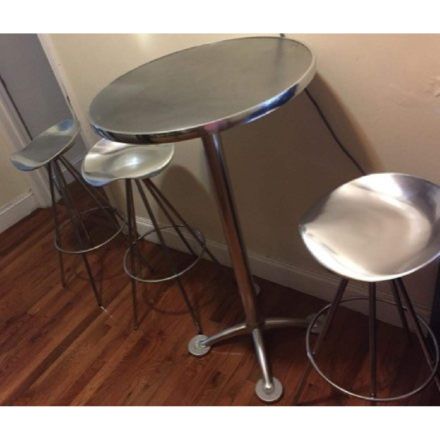 Knoll Pepe Cortes Jamaica Aluminum Barstools - image-2