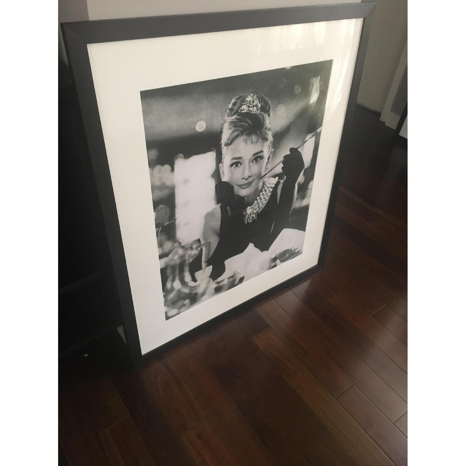 Classic Audrey Hepburn Black & White Photo Print - image-2