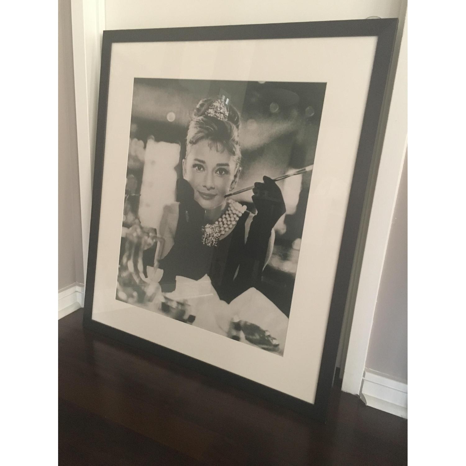 Classic Audrey Hepburn Black & White Photo Print - image-6