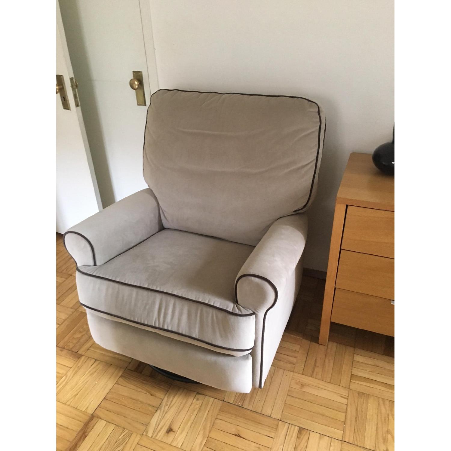 Abbyson Living Bryant Nursery Swivel Glider Recliner - image-1