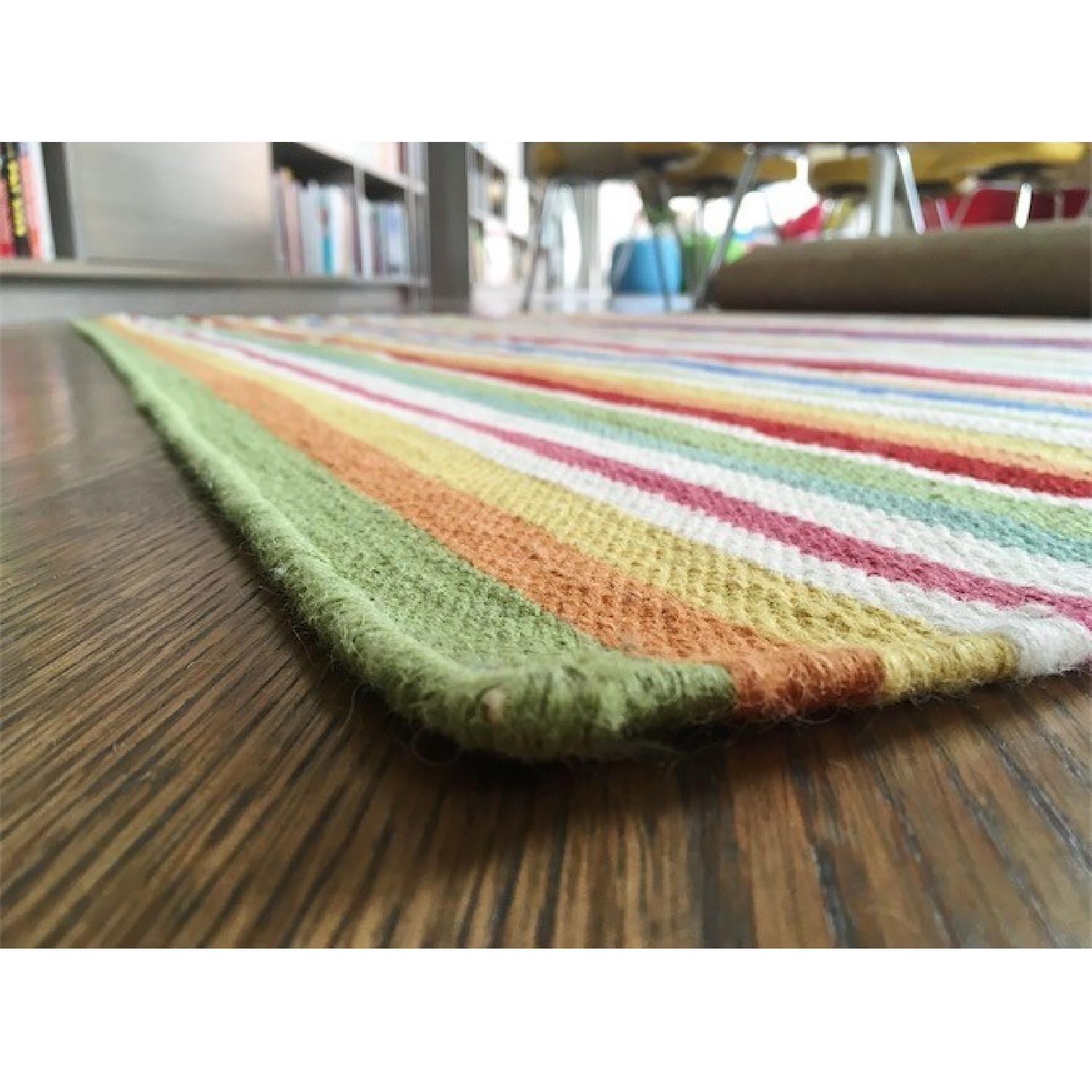 Land of Nod Multicolor Rug w/ Eco Pad - image-3