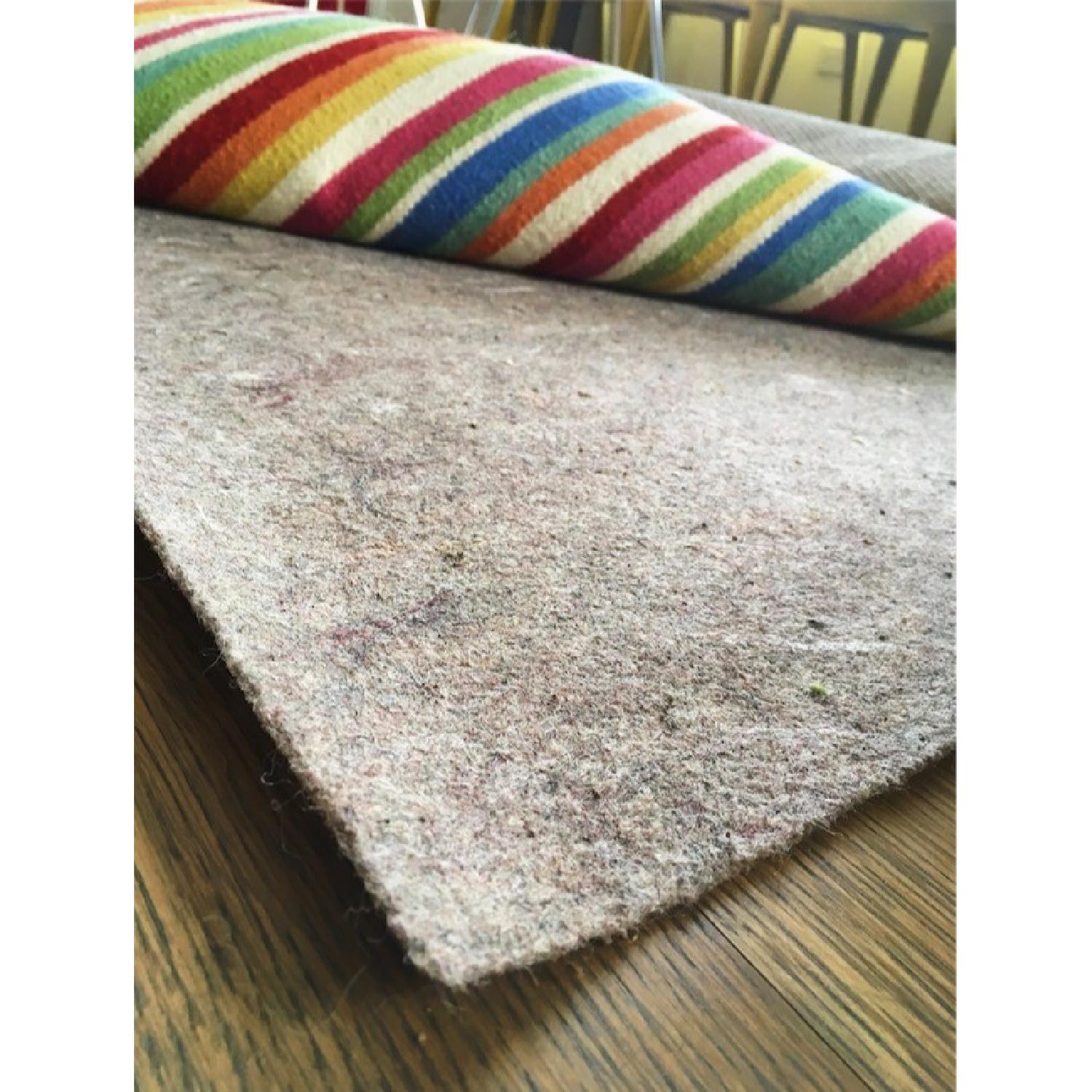 Land of Nod Multicolor Rug w/ Eco Pad - image-4