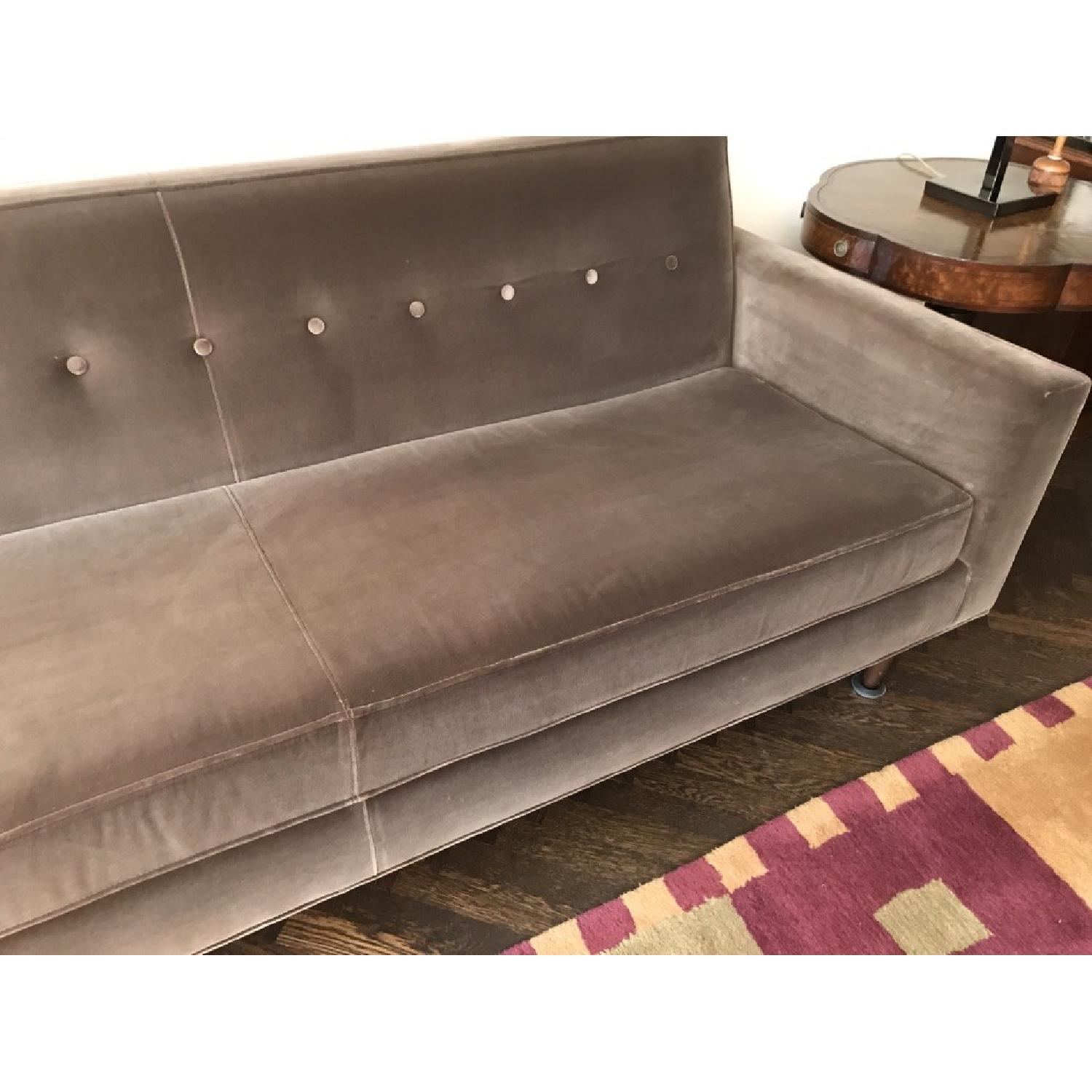 Design Within Reach Bantam Velvet Sofa - AptDeco