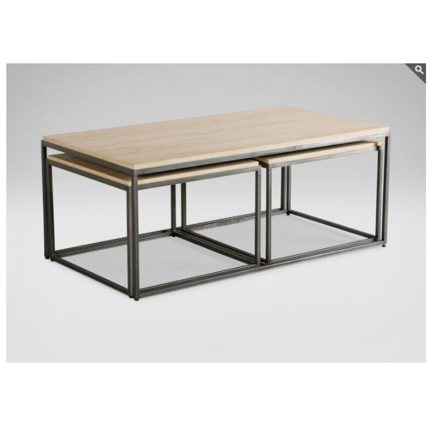 Ethan Allen Nesting Coffee Table AptDeco