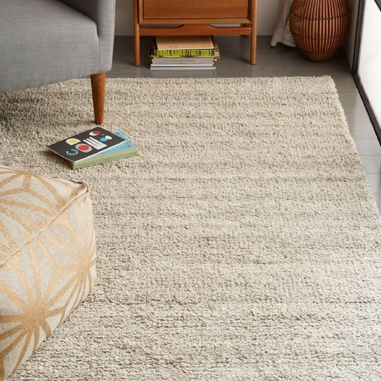 West Elm Steven Alan's Solid Wool Shag Rug in Oatmeal - image-1
