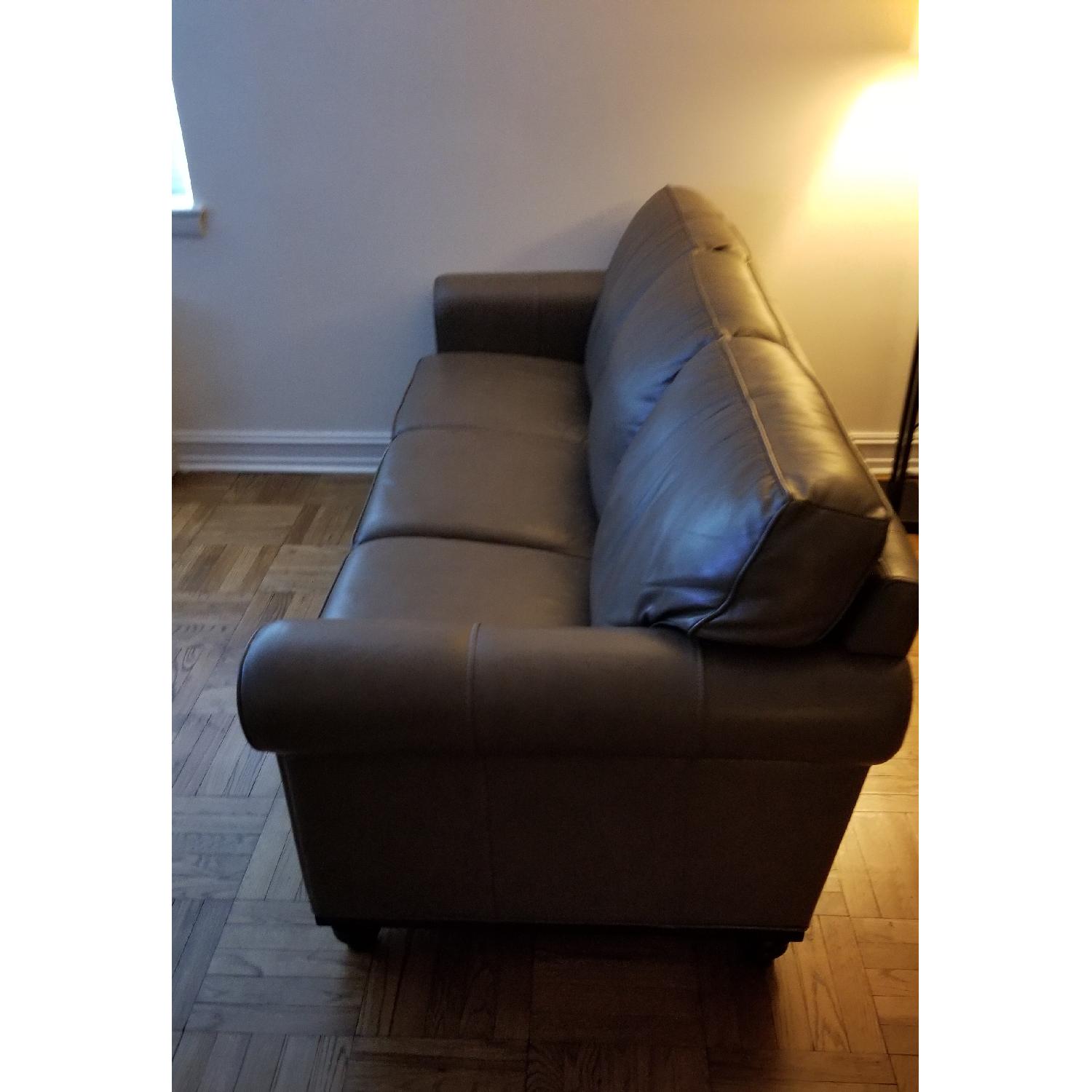 Macy's Martha Stewart Bradyn Leather sofa - image-3