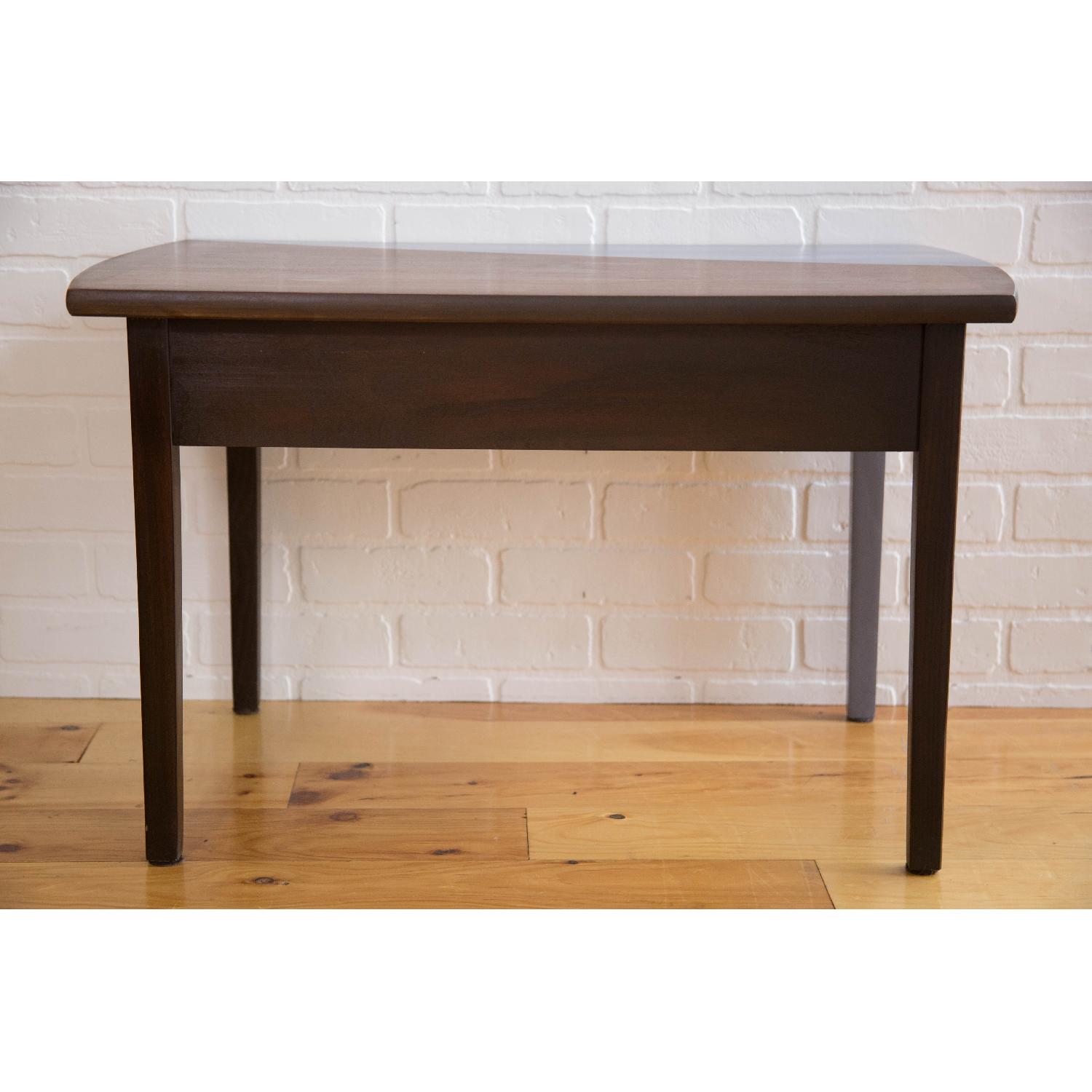 Mid Century Modern Grey Painted Side Table - image-3