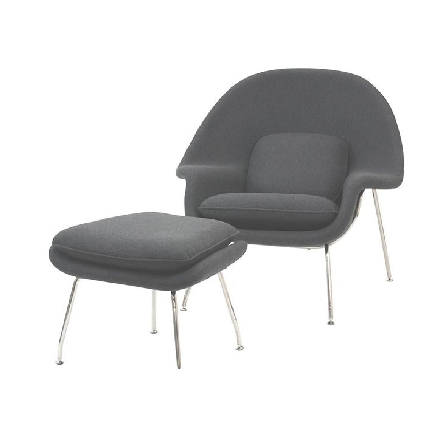 Womb Chair & Ottoman Replica - image-4