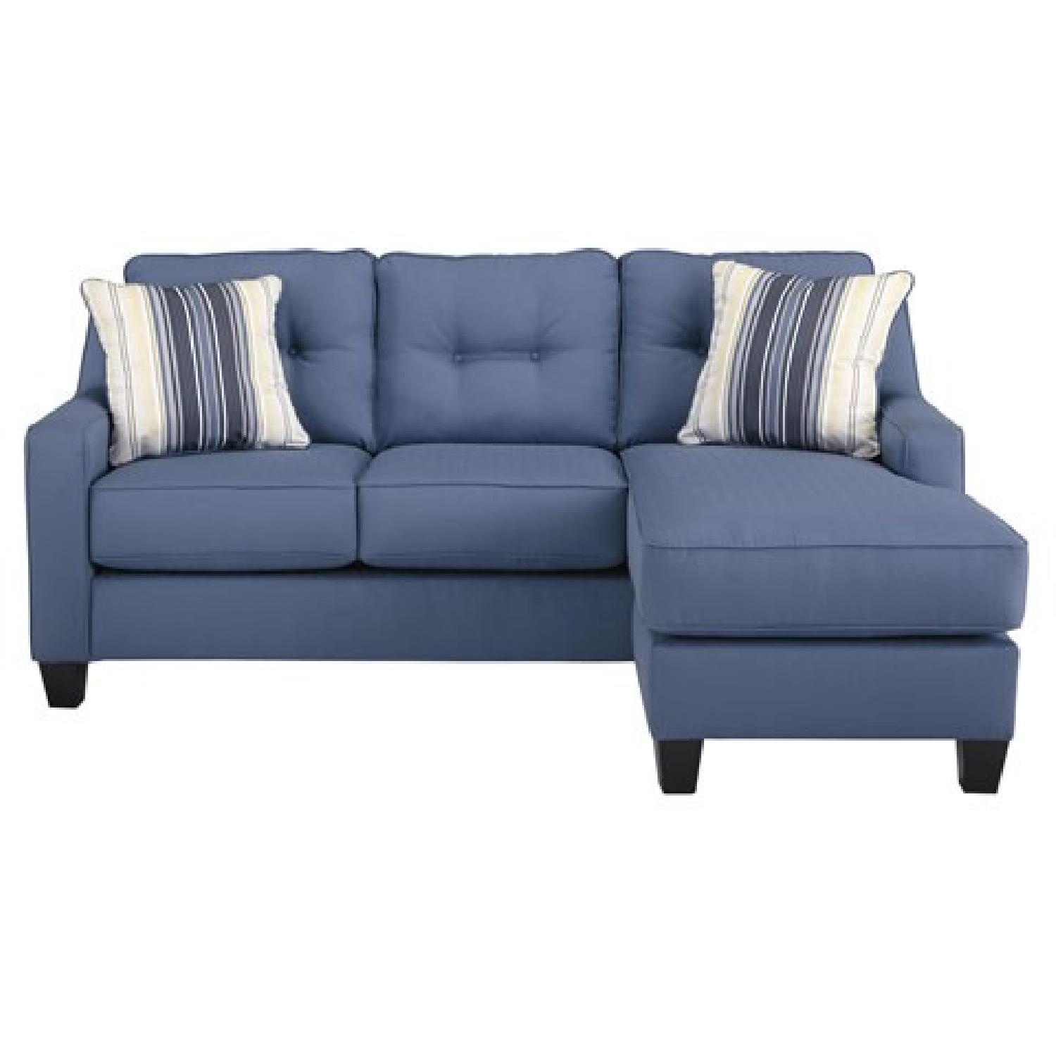 Aldie Blue Sectional Sofa W Chaise Aldie Blue Sectional Sofa W Chaise