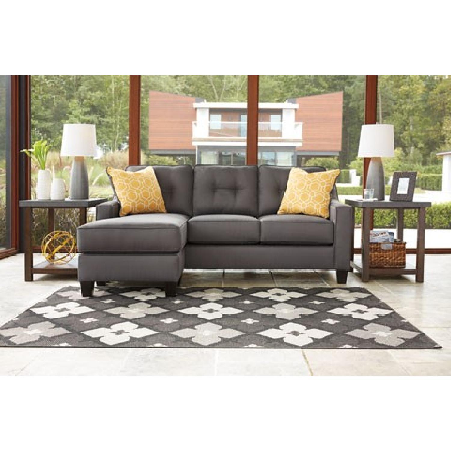 Ashley's Aldie Gray Sectional Sofa w/ Chaise - image-1