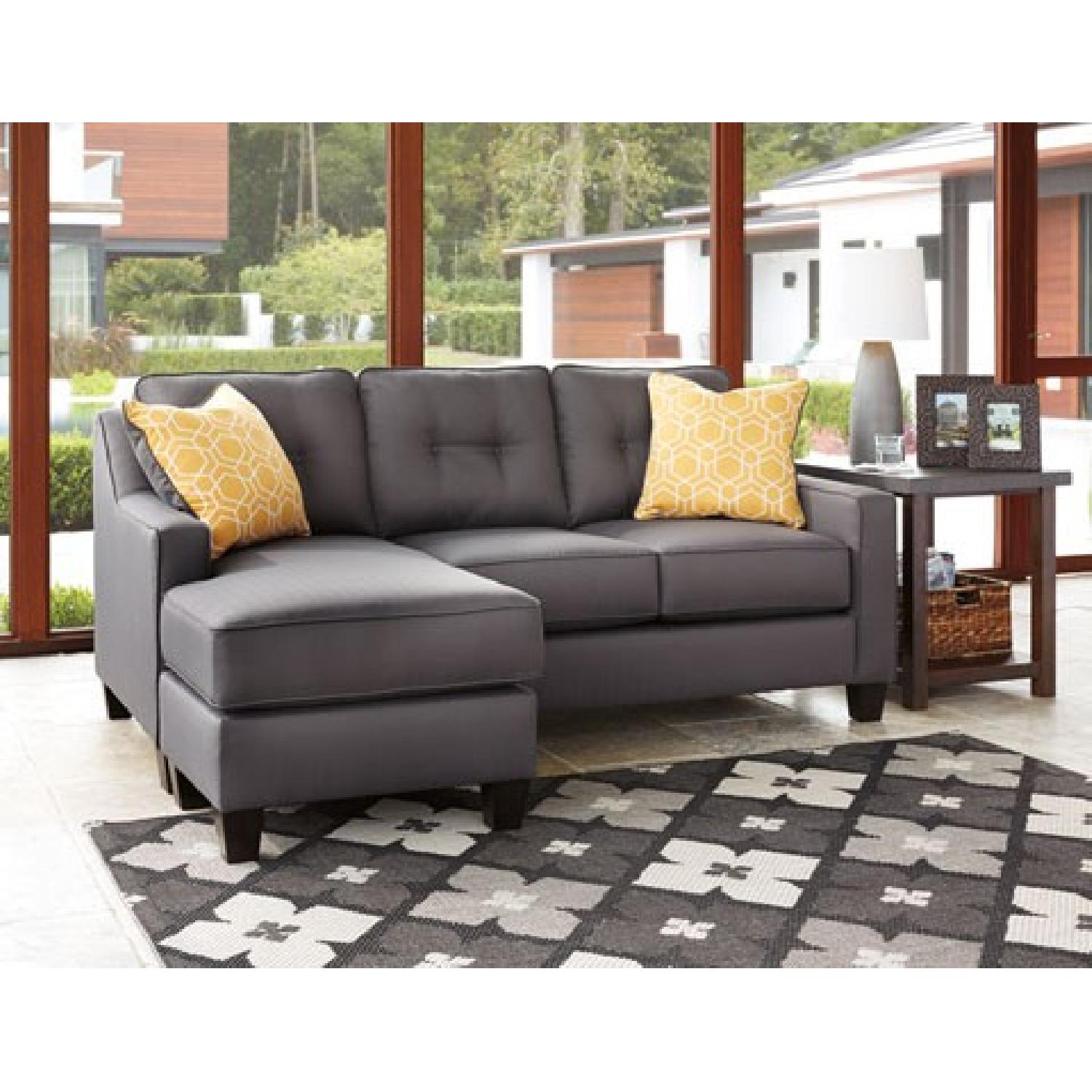 Ashley's Aldie Gray Sectional Sofa w/ Chaise - image-2
