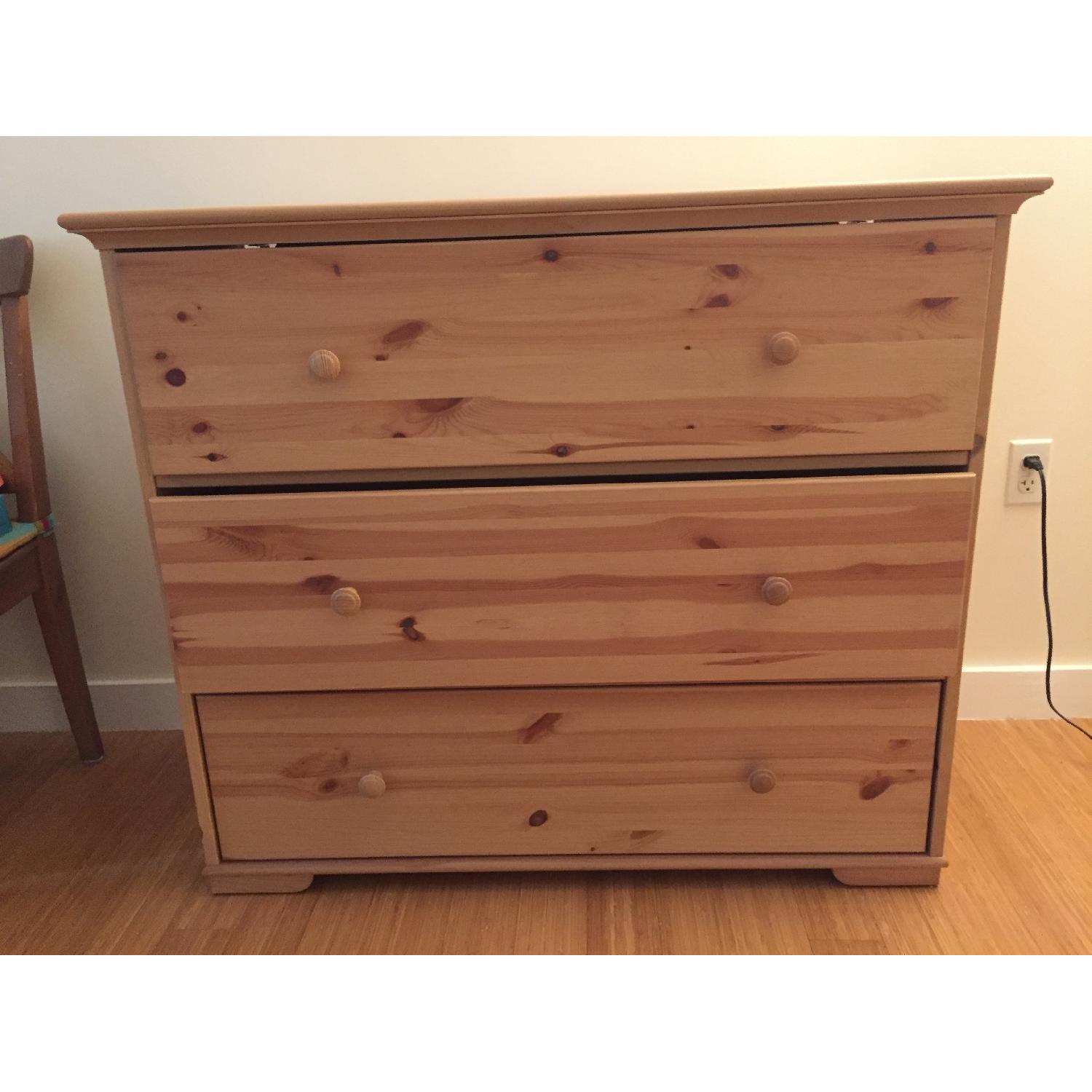 Ikea 3-Drawer Pine Chest - image-1