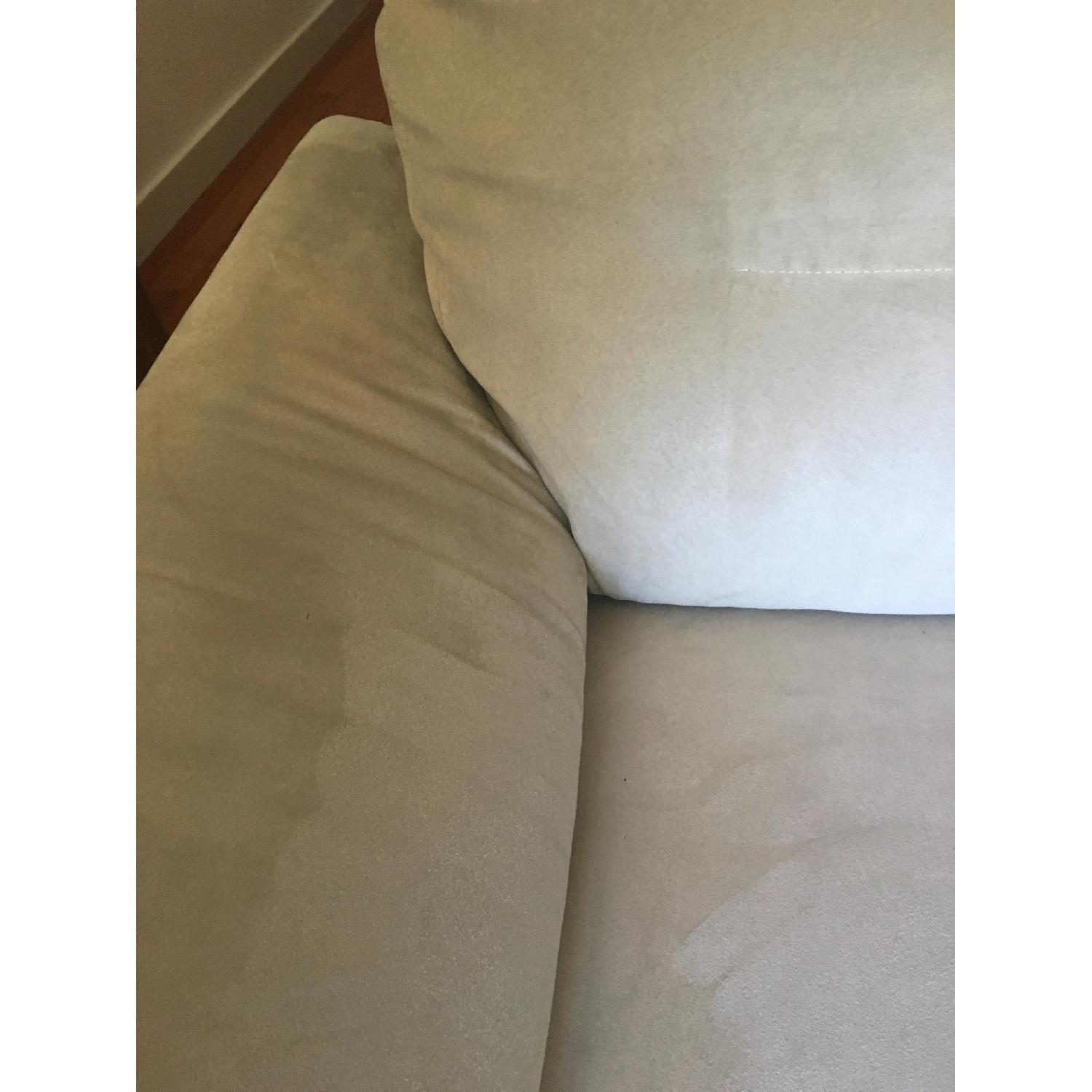 Ikea Knislinge Microfiber Suede Loveseat - image-4