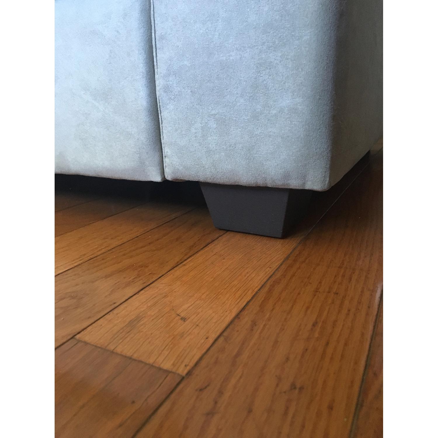 Ikea Knislinge Microfiber Suede Loveseat - image-5