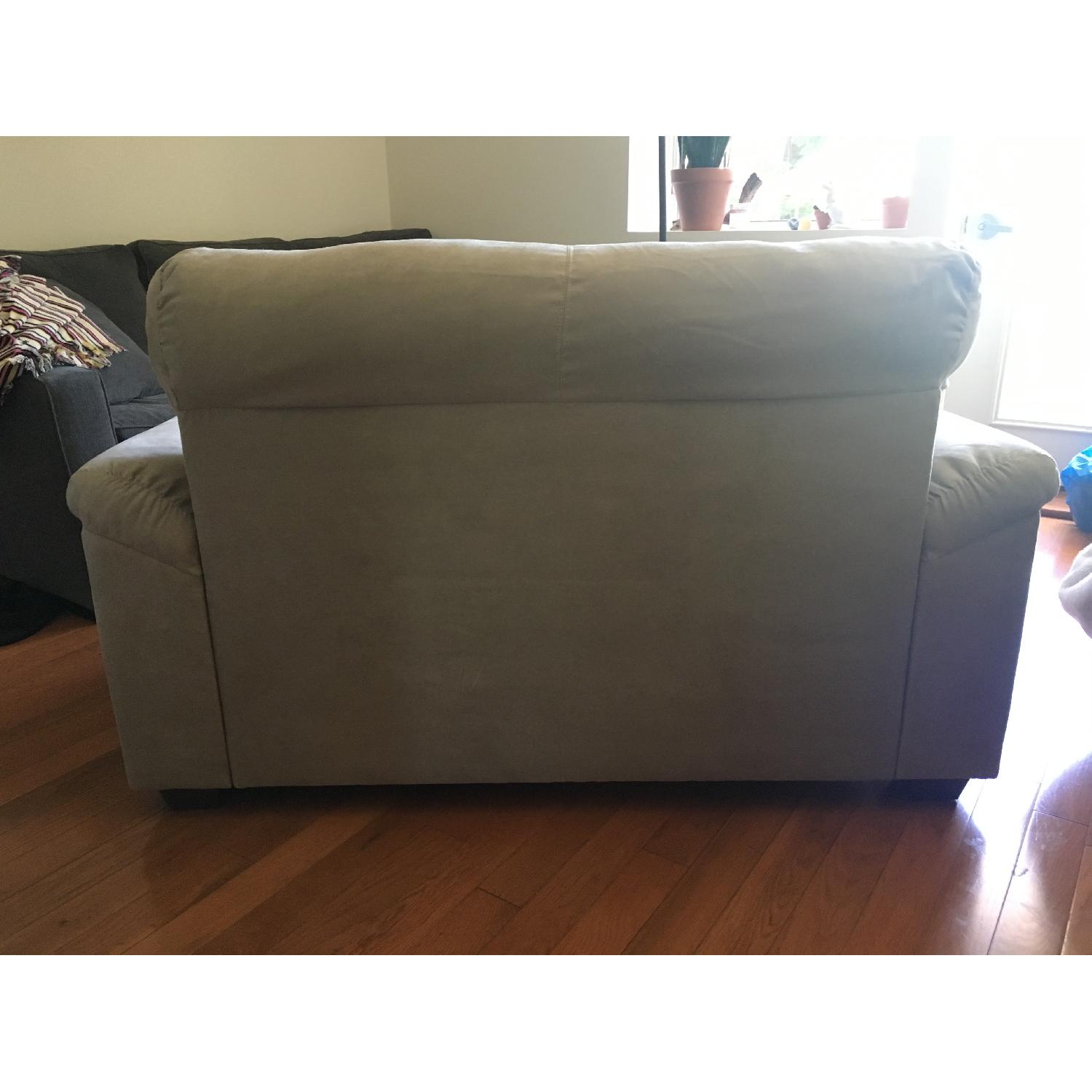 Ikea Knislinge Microfiber Suede Loveseat - image-6