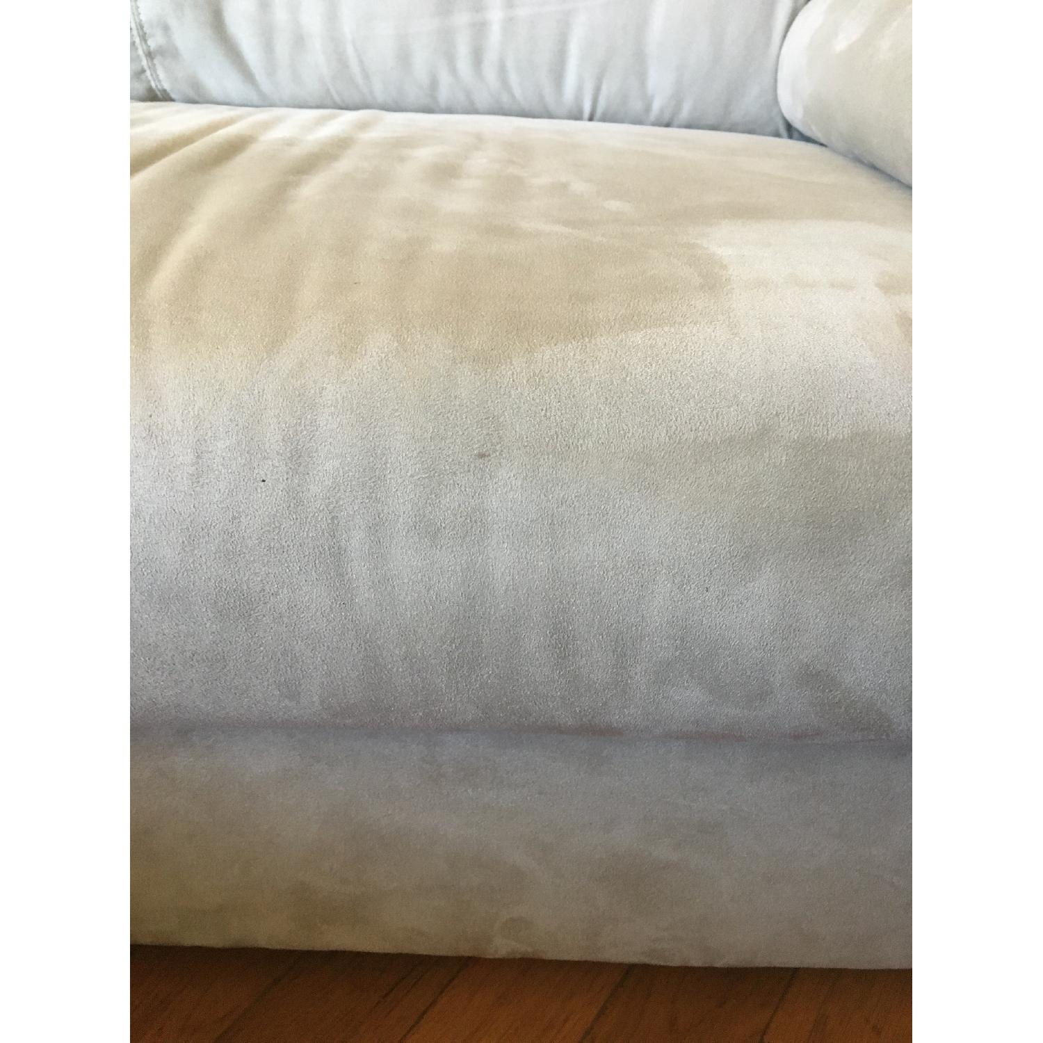 Ikea Knislinge Microfiber Suede Loveseat - image-7