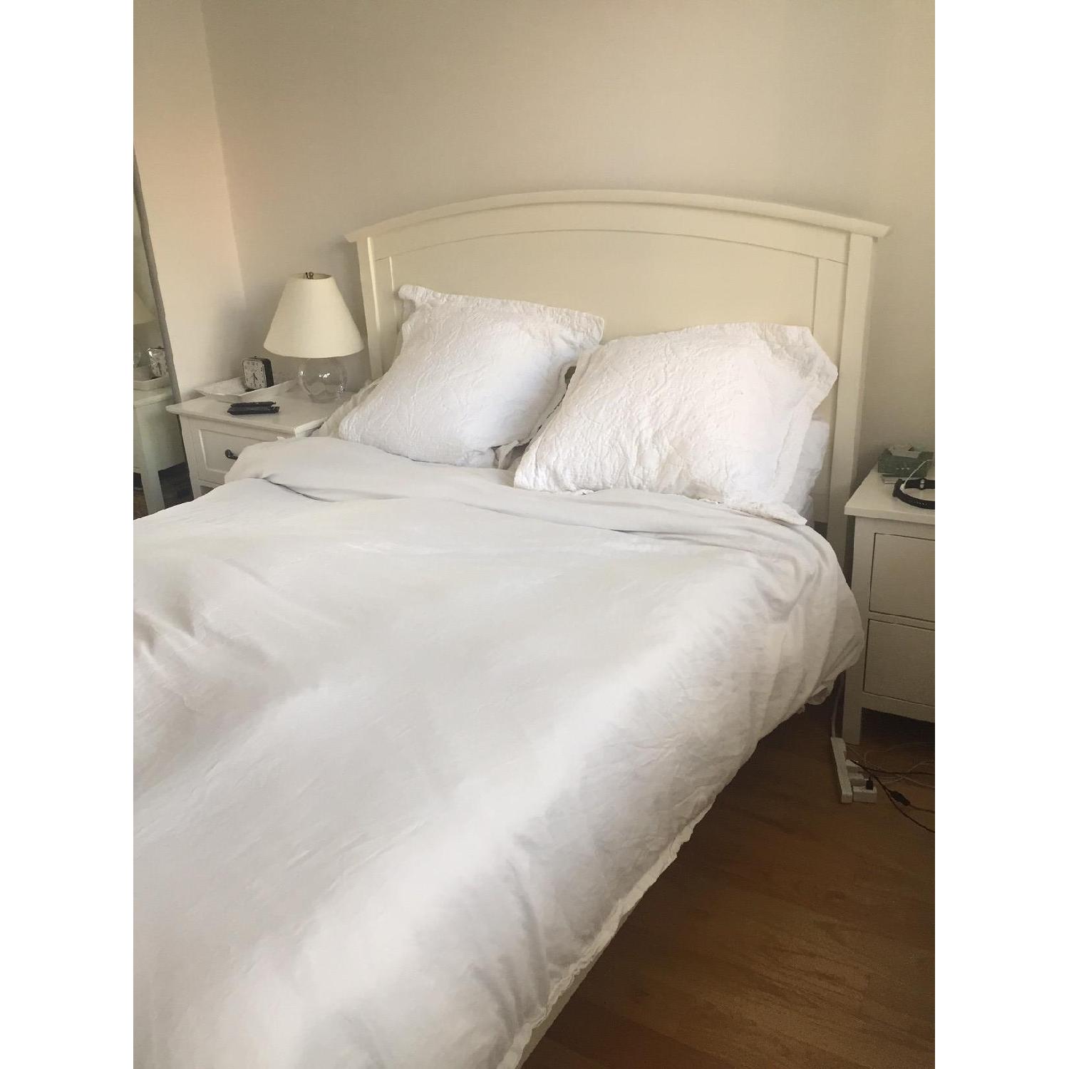 Pottery Barn Chloe Bed in White/Cream - image-3