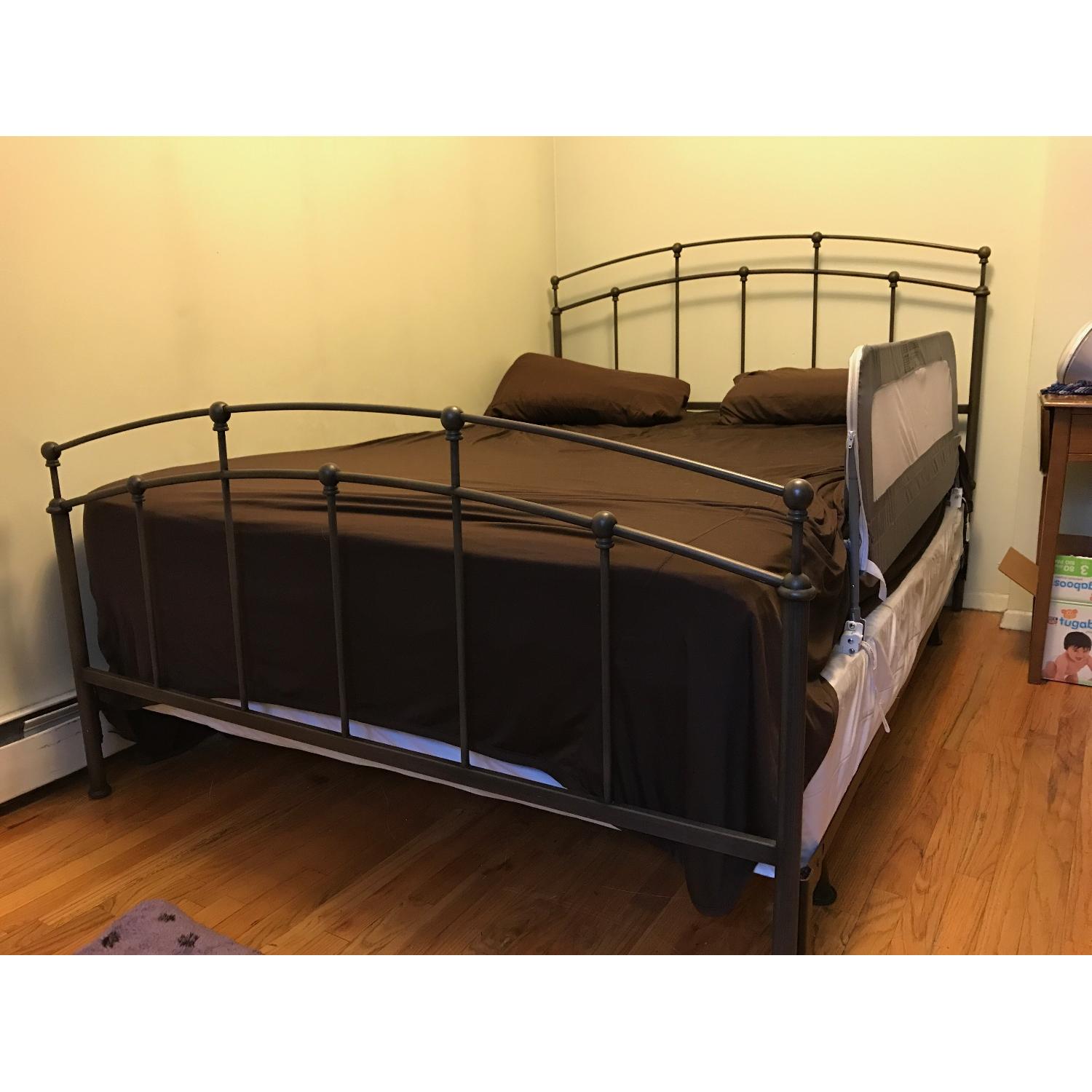 Raymour & Flanigan Fenton Wrought Iron Queen Bed - image-3