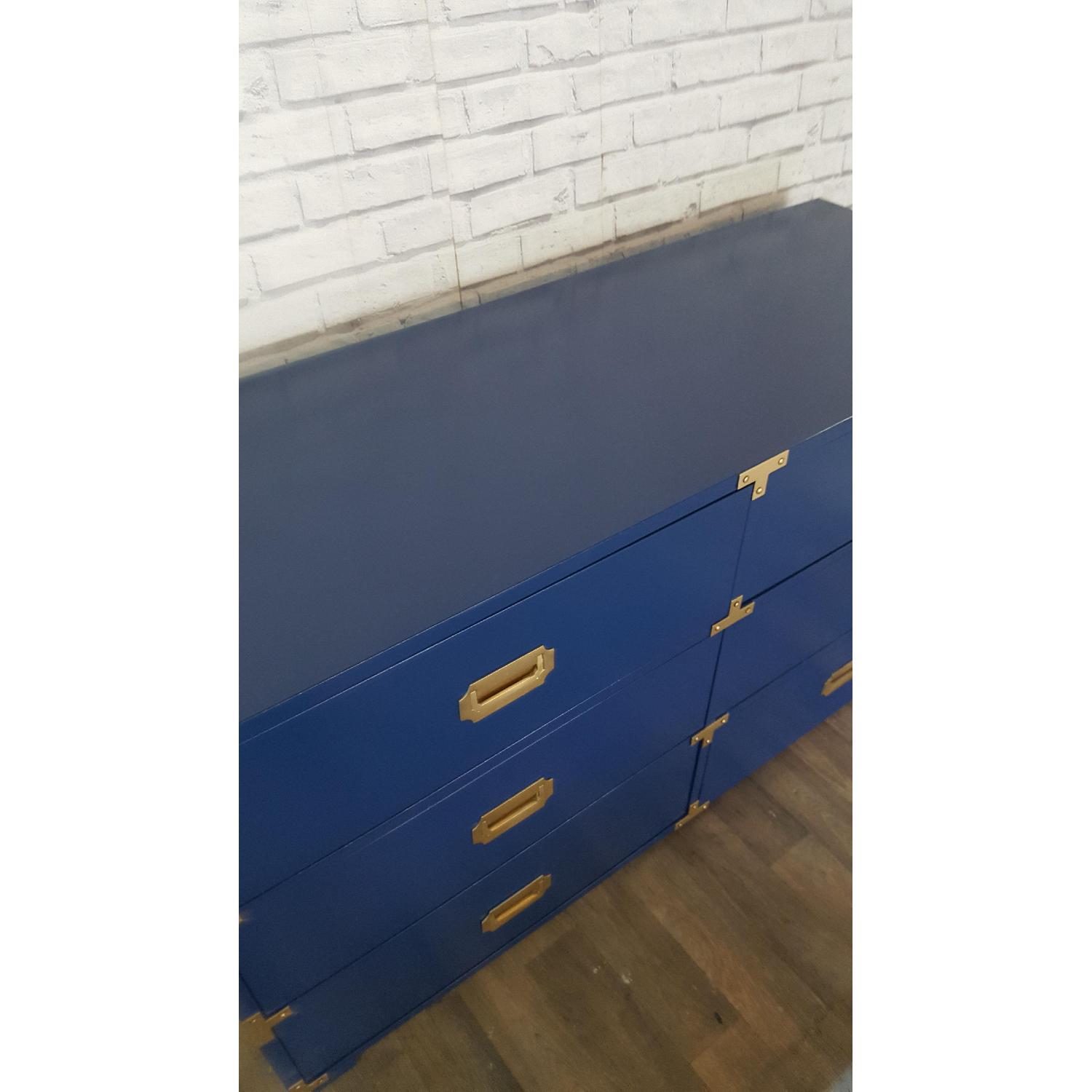 Dixie Mid Century Modern Navy Blue Campaign Dresser AptDeco