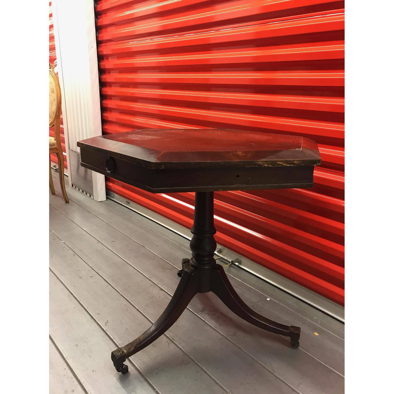 Solid Wood Drum Table - image-2