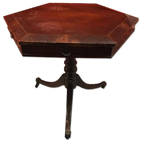 Used Solid Wood Drum Table for sale on AptDeco