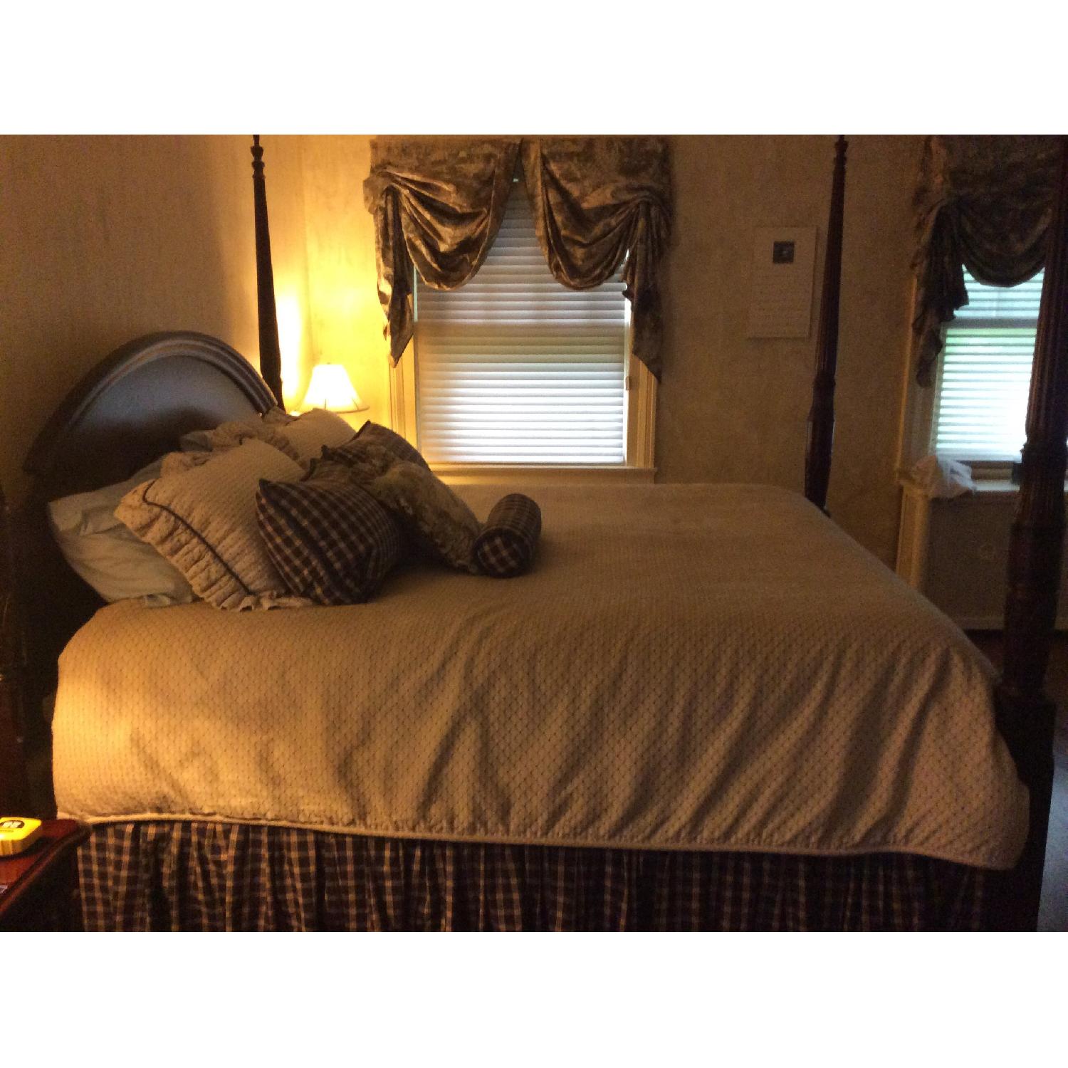 King Size Cherry Wood Bed - image-2