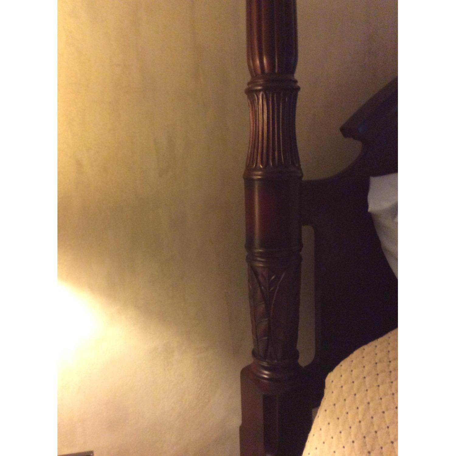 King Size Cherry Wood Bed - image-3