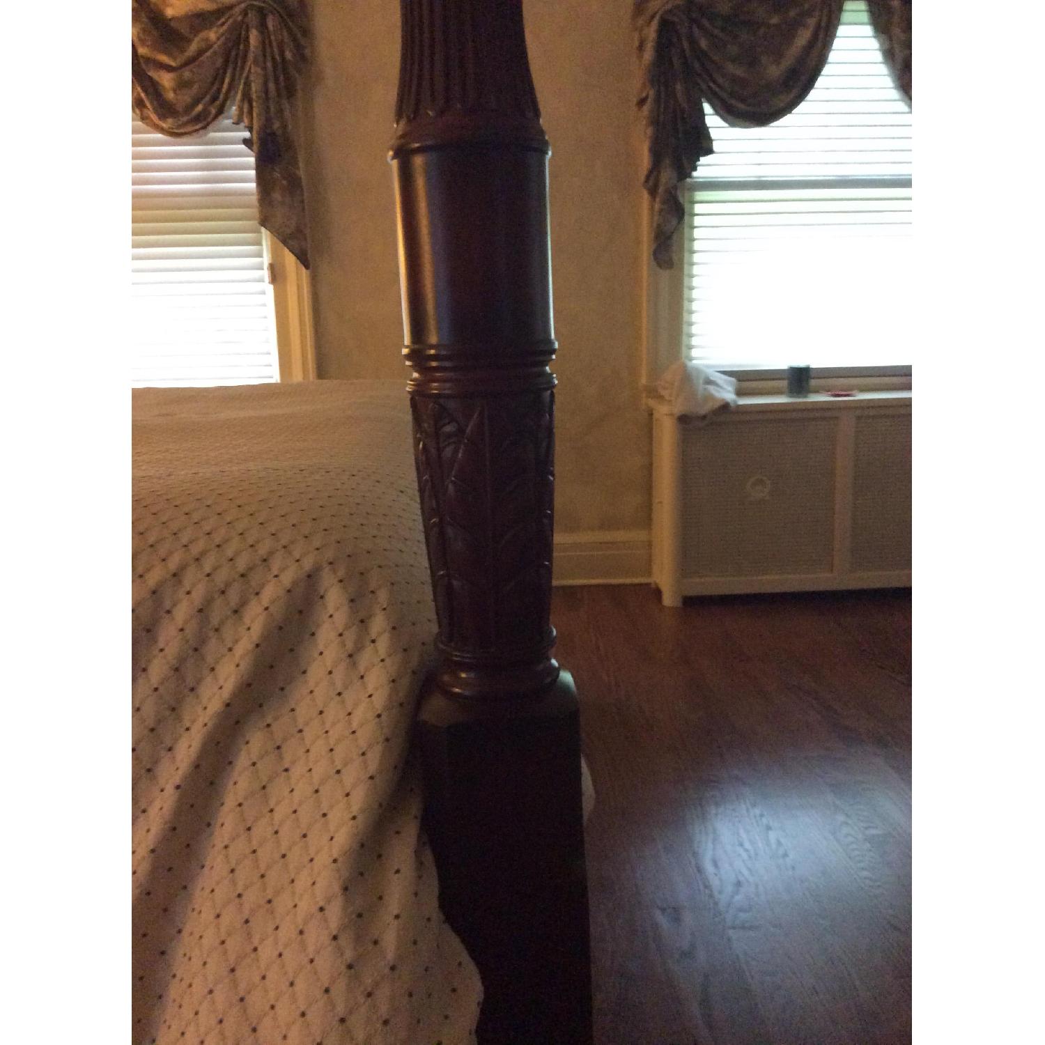 King Size Cherry Wood Bed - image-4