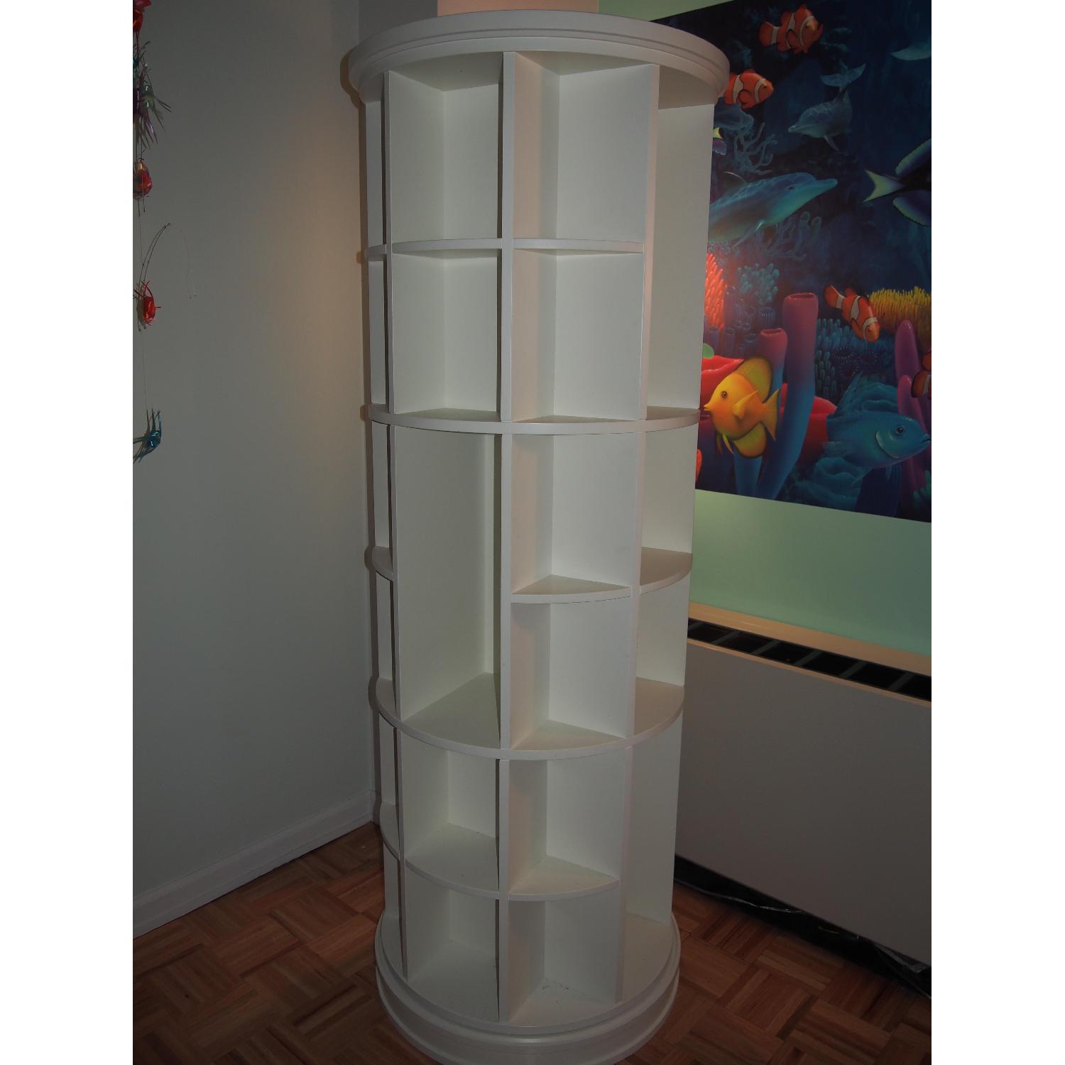 PB Teen Revolving Bookcase - image-1