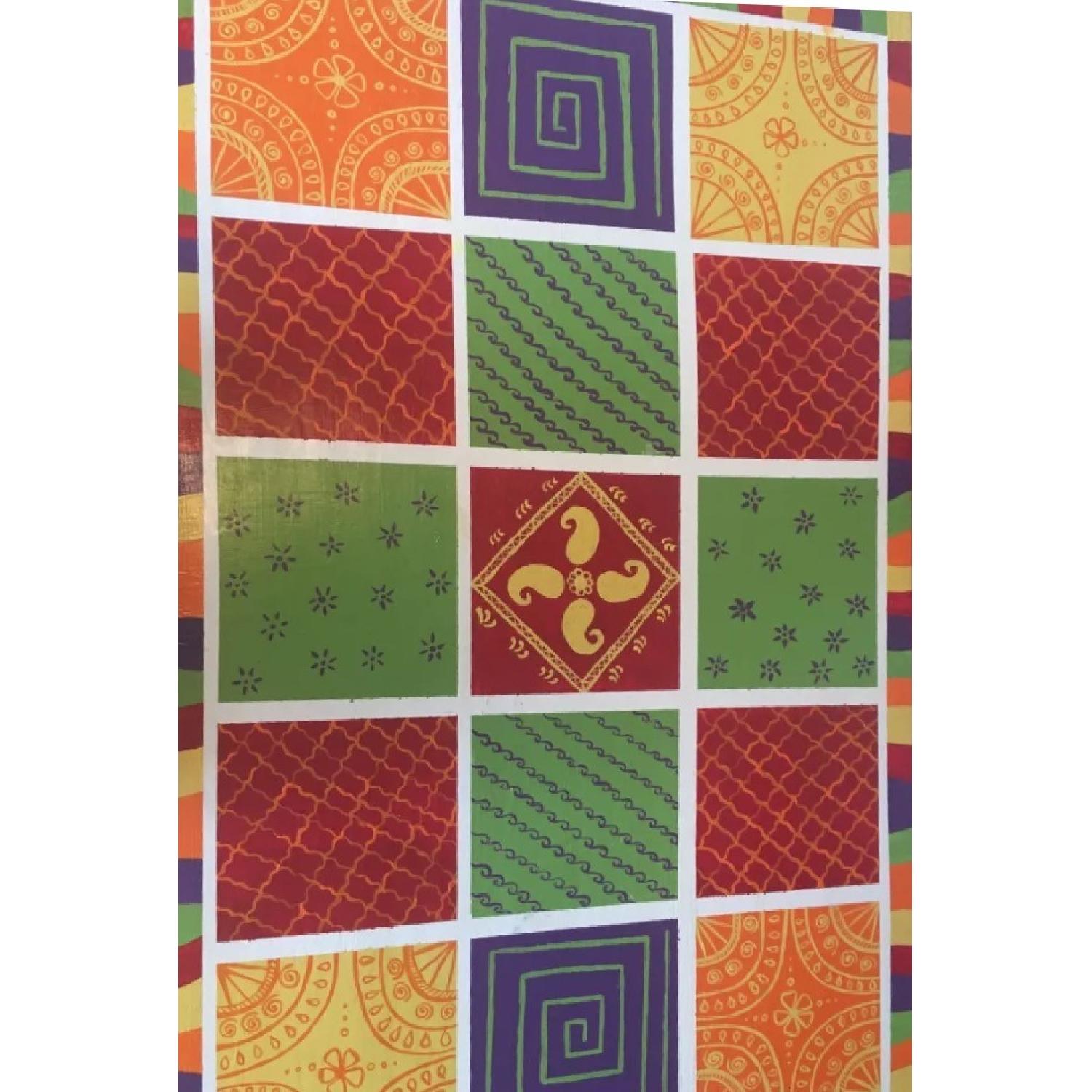 Ikea Hand Painted Dining Table w/ 4 Chairs - image-4