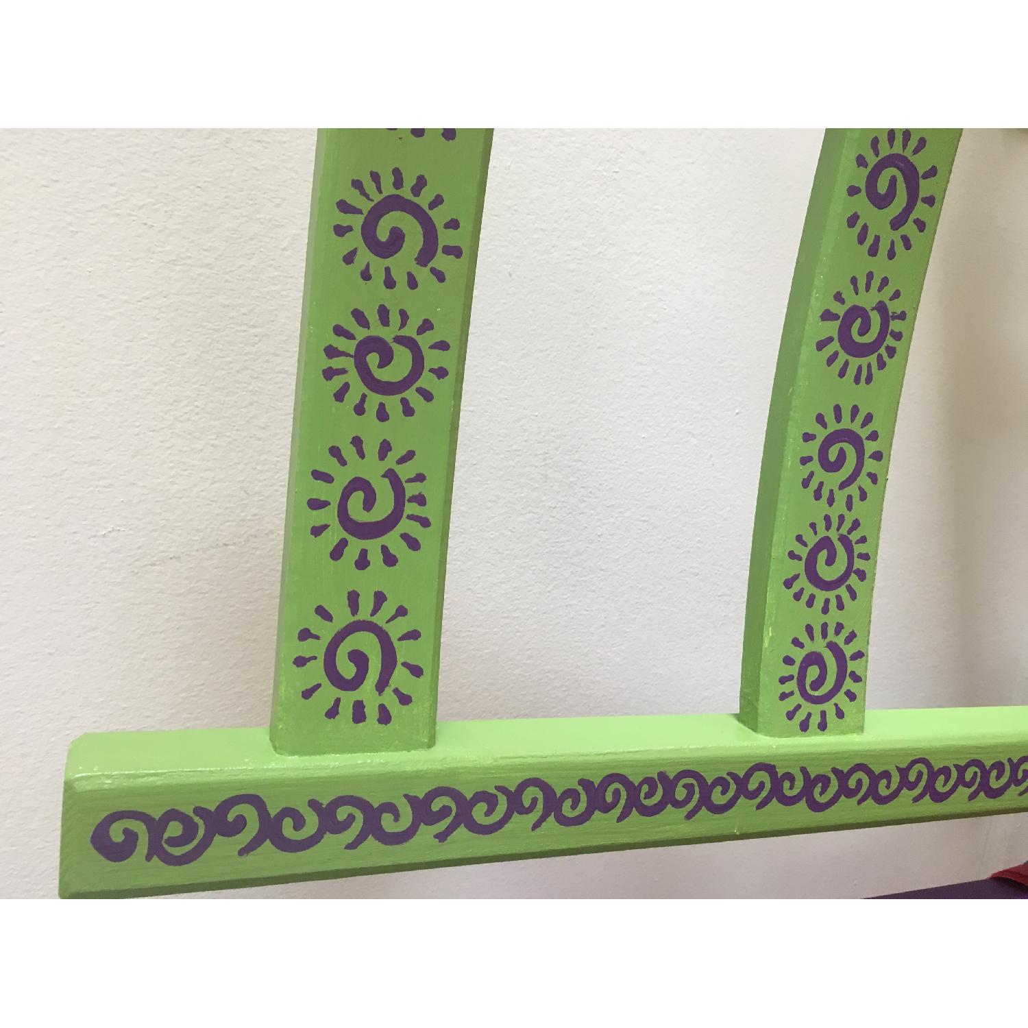 Ikea Hand Painted Dining Table w/ 4 Chairs - image-11