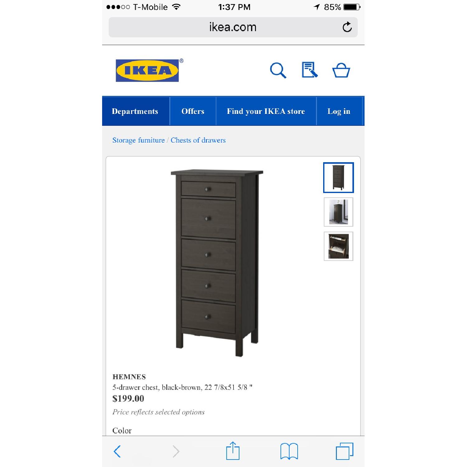 Ikea Hemnes 5 Drawers Chest AptDeco