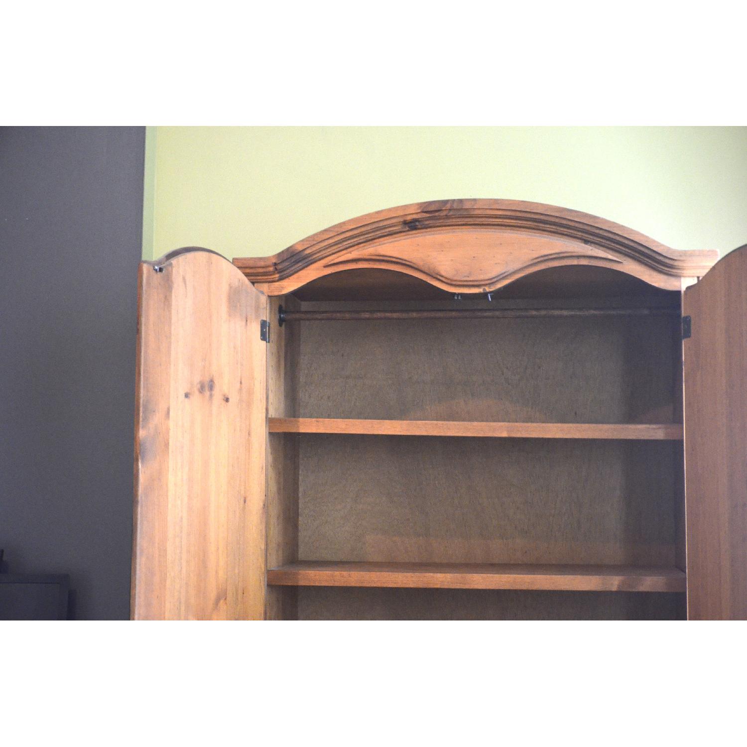 Handmade Solid Oak Armoire/Wardrobe - image-3