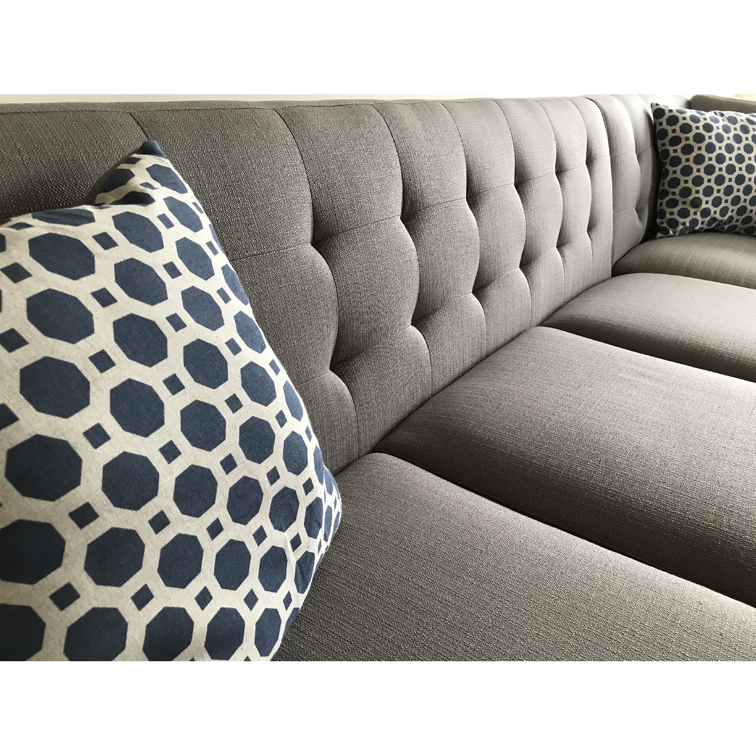 Poundex Bobkona Modern Sectional Sofa in Gray - image-6