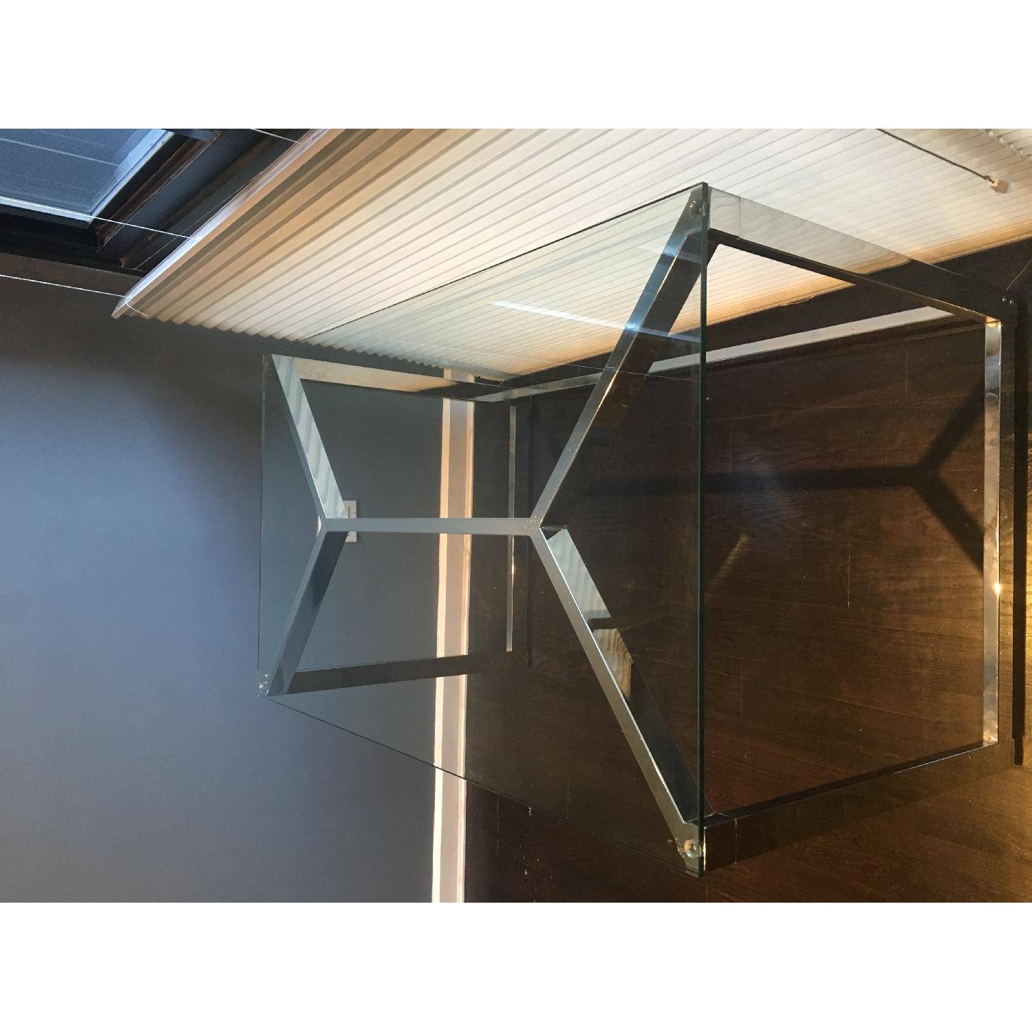 CB2 Tesso Chrome Desk AptDeco