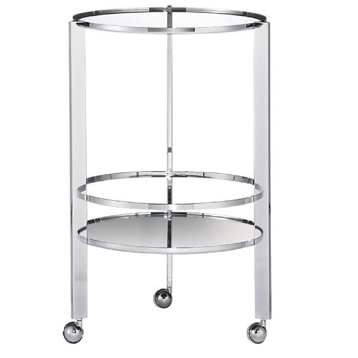 CB2 Ernest Chrome Bar Cart - image-0