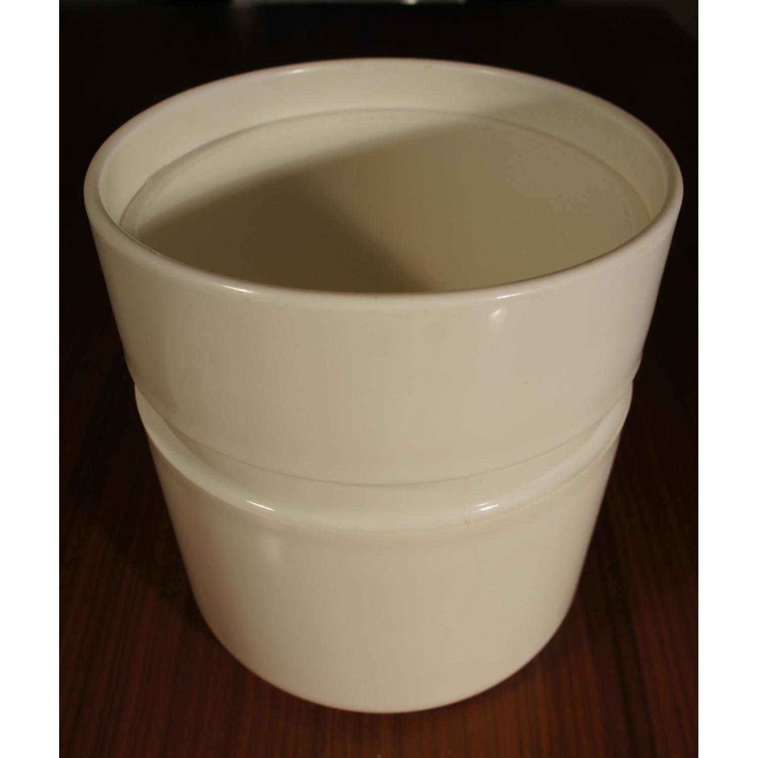 Sergio Asti for Heller Ice Bucket in Architects White - image-3