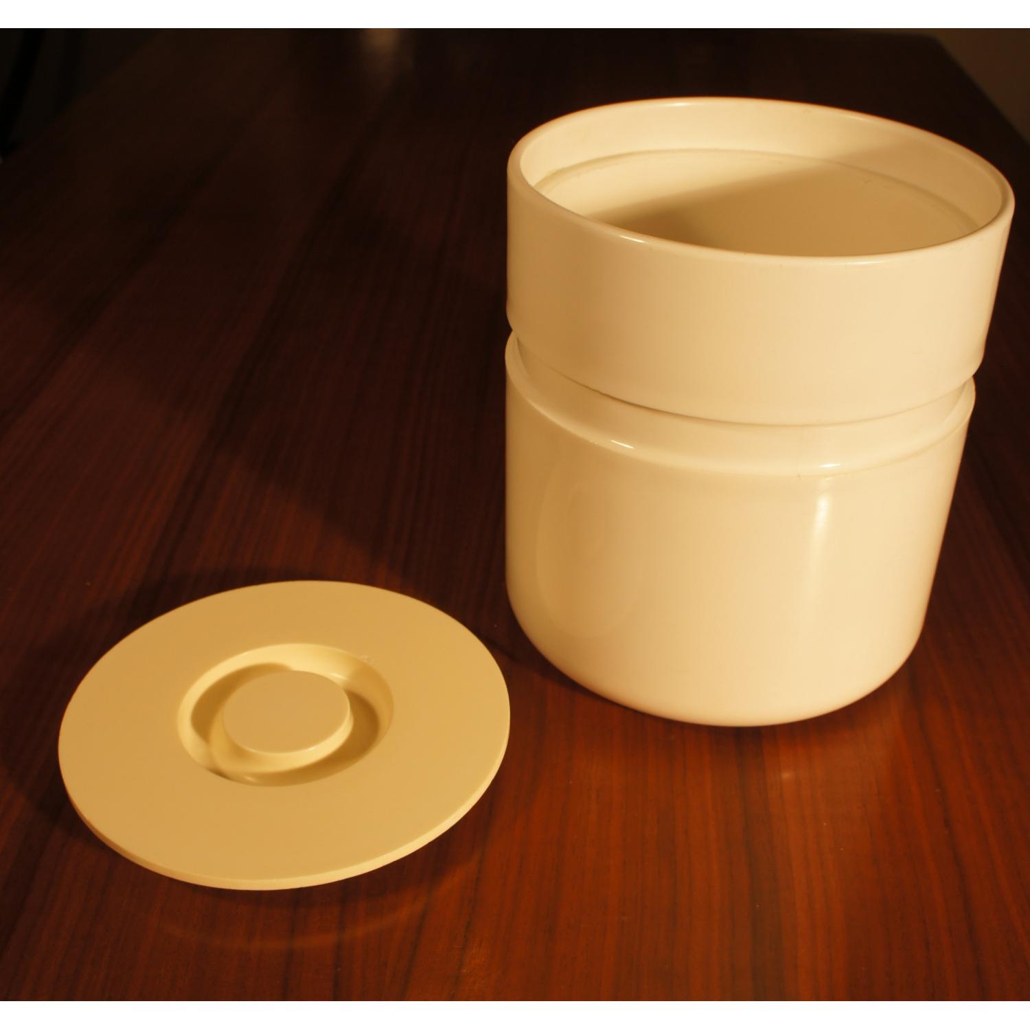 Sergio Asti for Heller Ice Bucket in Architects White - image-7