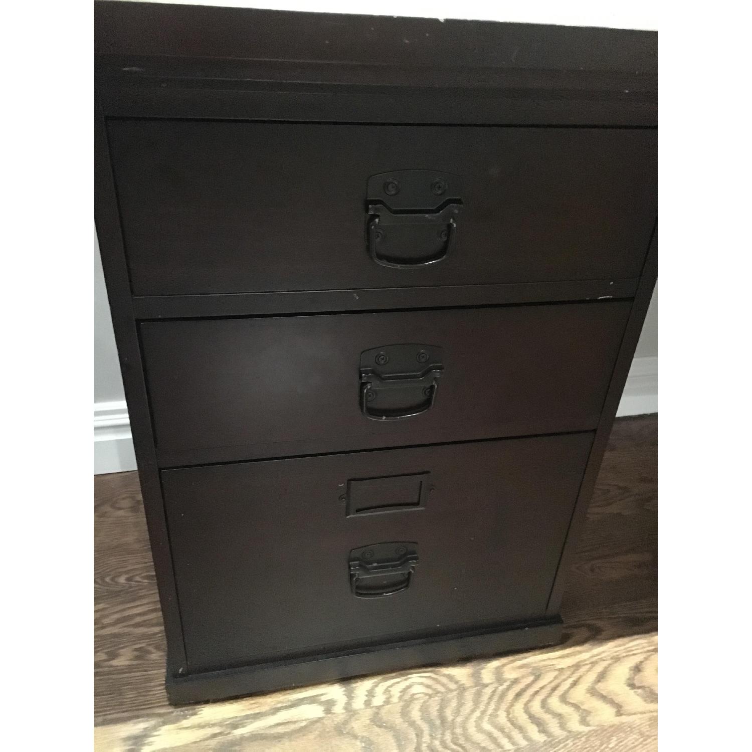 Pottery Barn Bedford Three Drawer Desk in Espresso - image-4