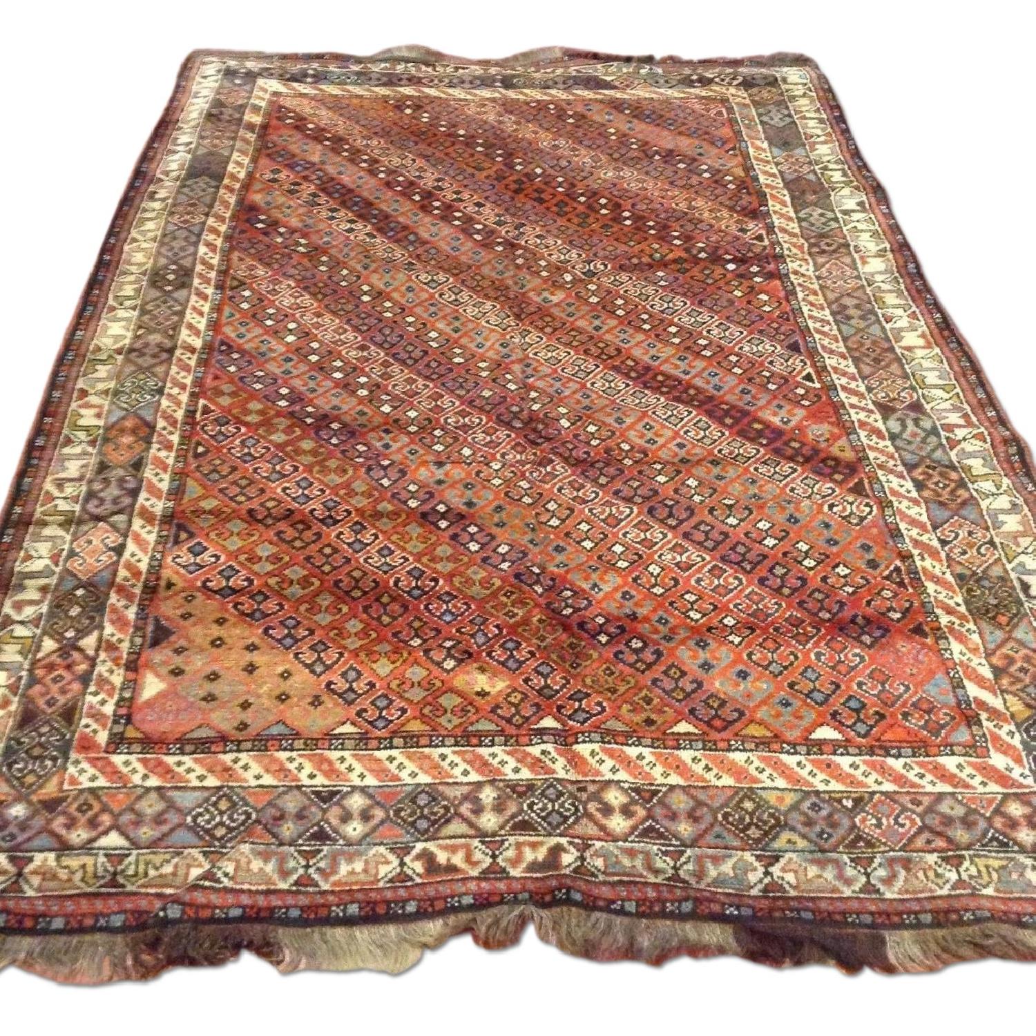 Antique 1920s Chinese Art Deco Rug - image-0