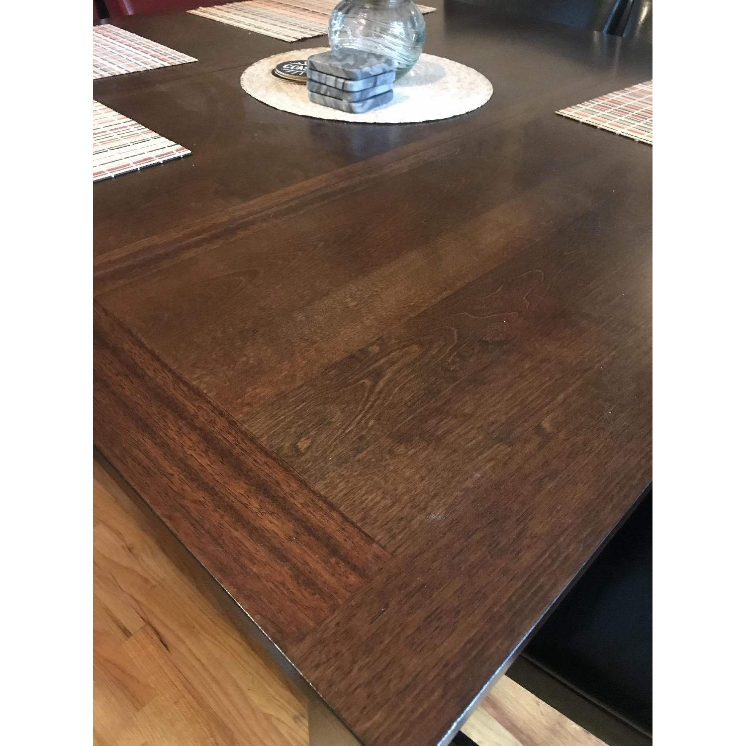 Bob's Cherry & Black Finish Pub Dining Table w/ 8 Chairs - image-7