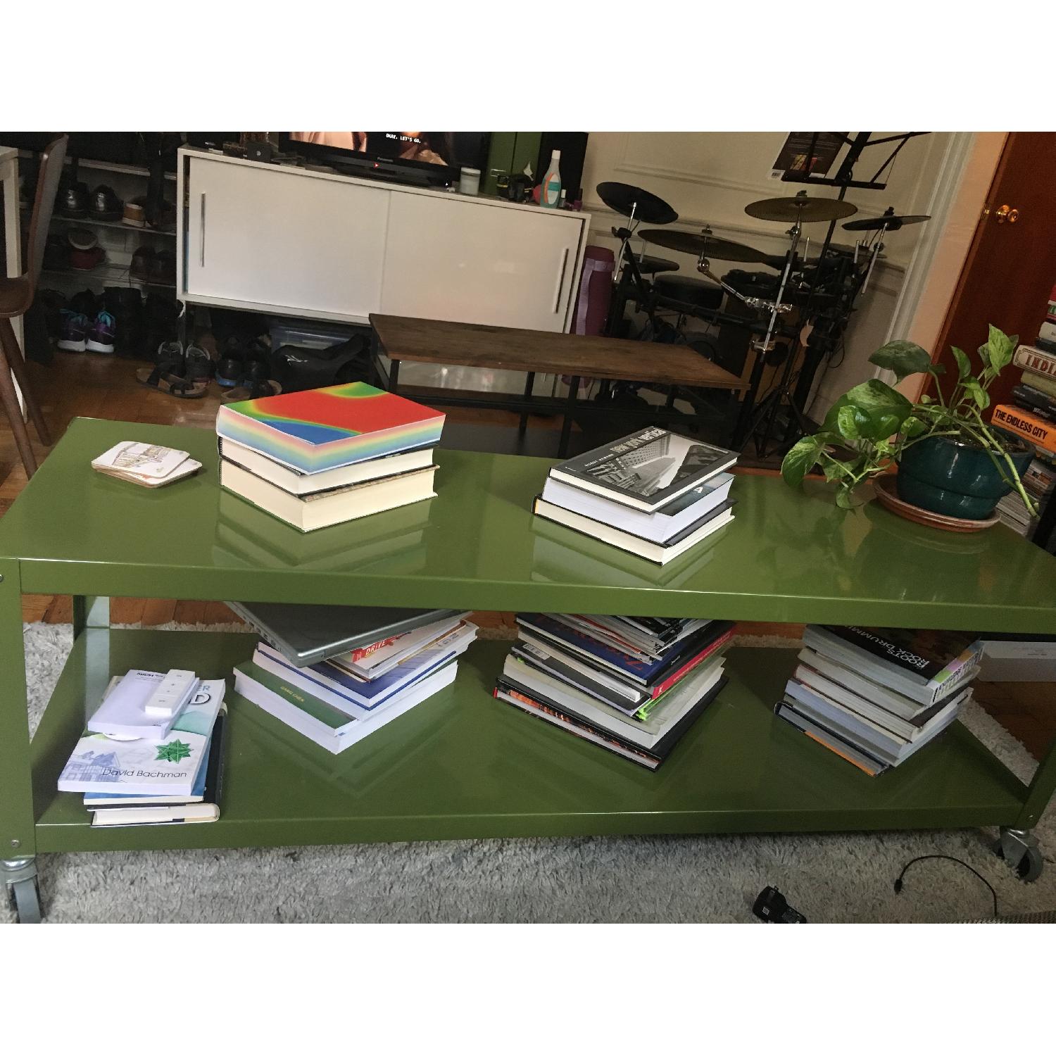 CB2 Rolling TV-Stand/Coffee Table - image-5