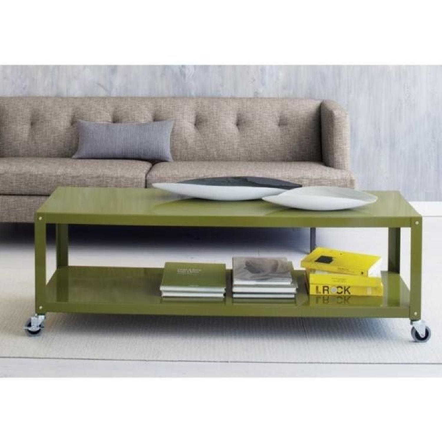 CB2 Rolling TV-Stand/Coffee Table - image-6