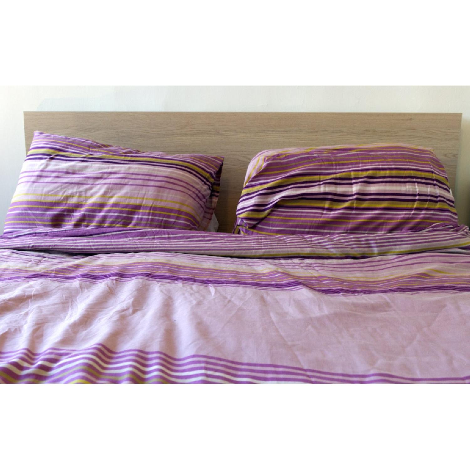 Ikea Queen Bed Frame w/ Slatted Bed Base - image-1