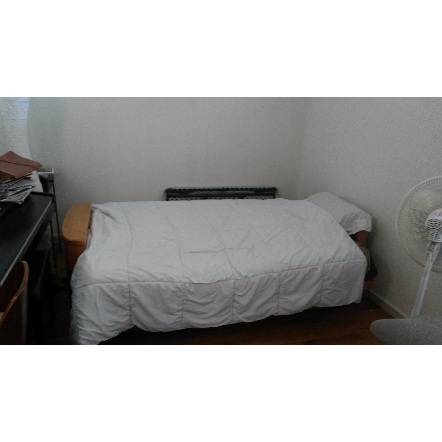 Wood Frame Sleeper Sofa w/ Storage - image-3