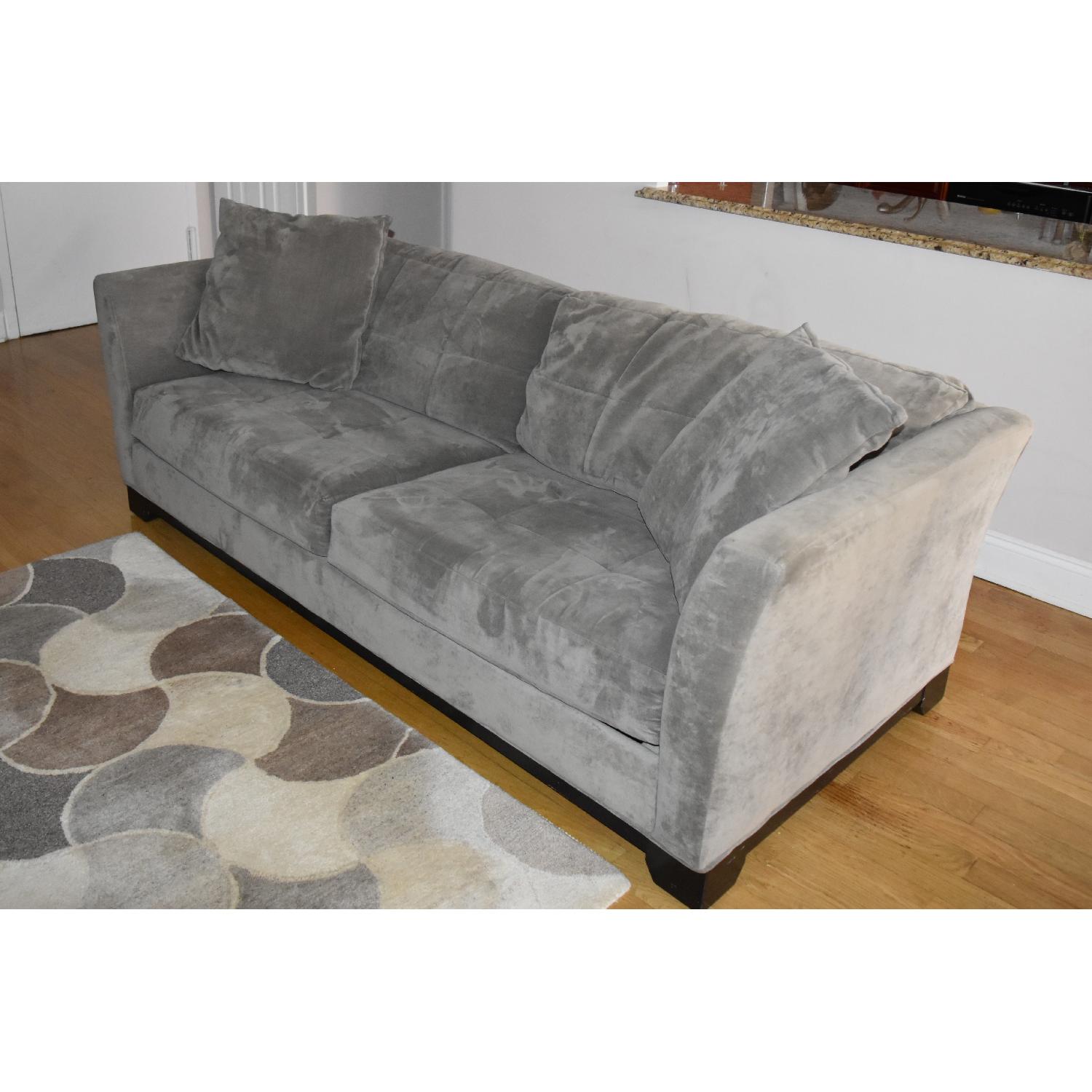Macy's Elliot Graphite Microfiber Sleeper Sofa - image-1
