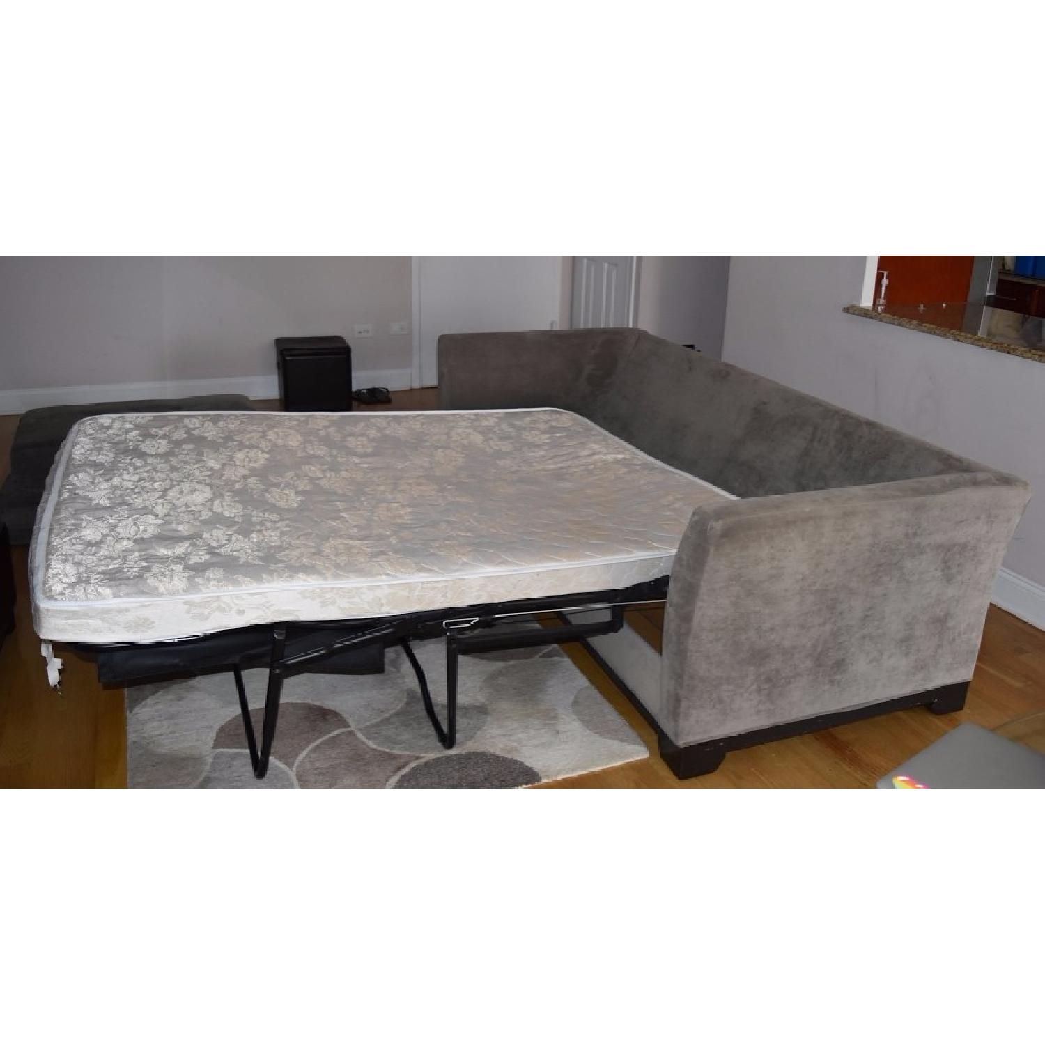 Macy's Elliot Graphite Microfiber Sleeper Sofa - image-3