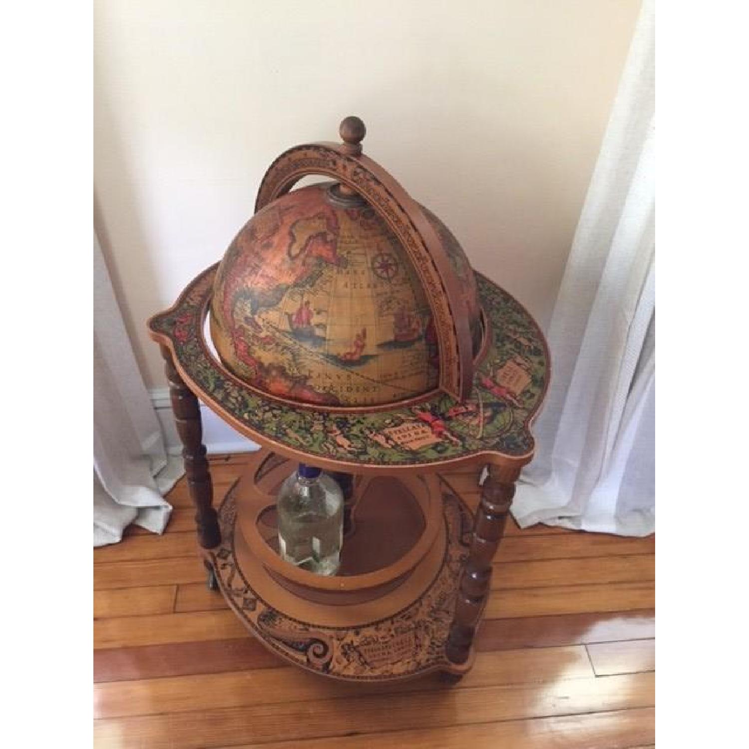 Replica Sixteenth-Century Italian Old World Globe Bar - image-2